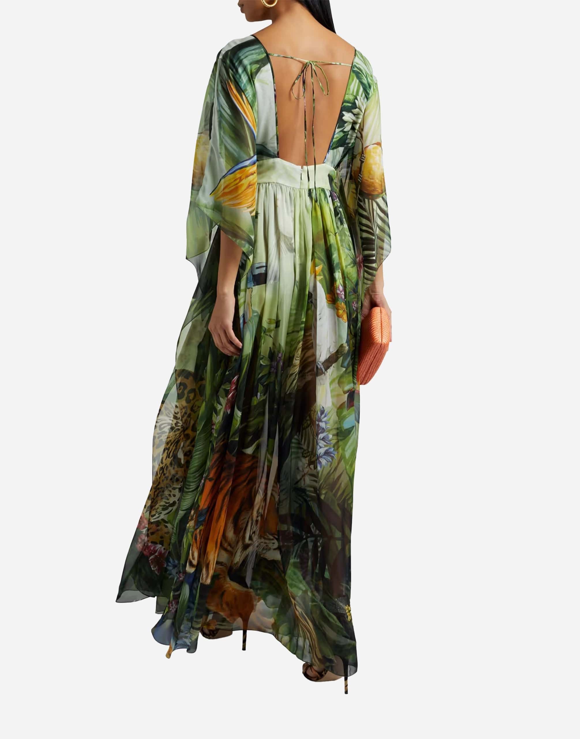 Jungle-Print Maxi Dress
