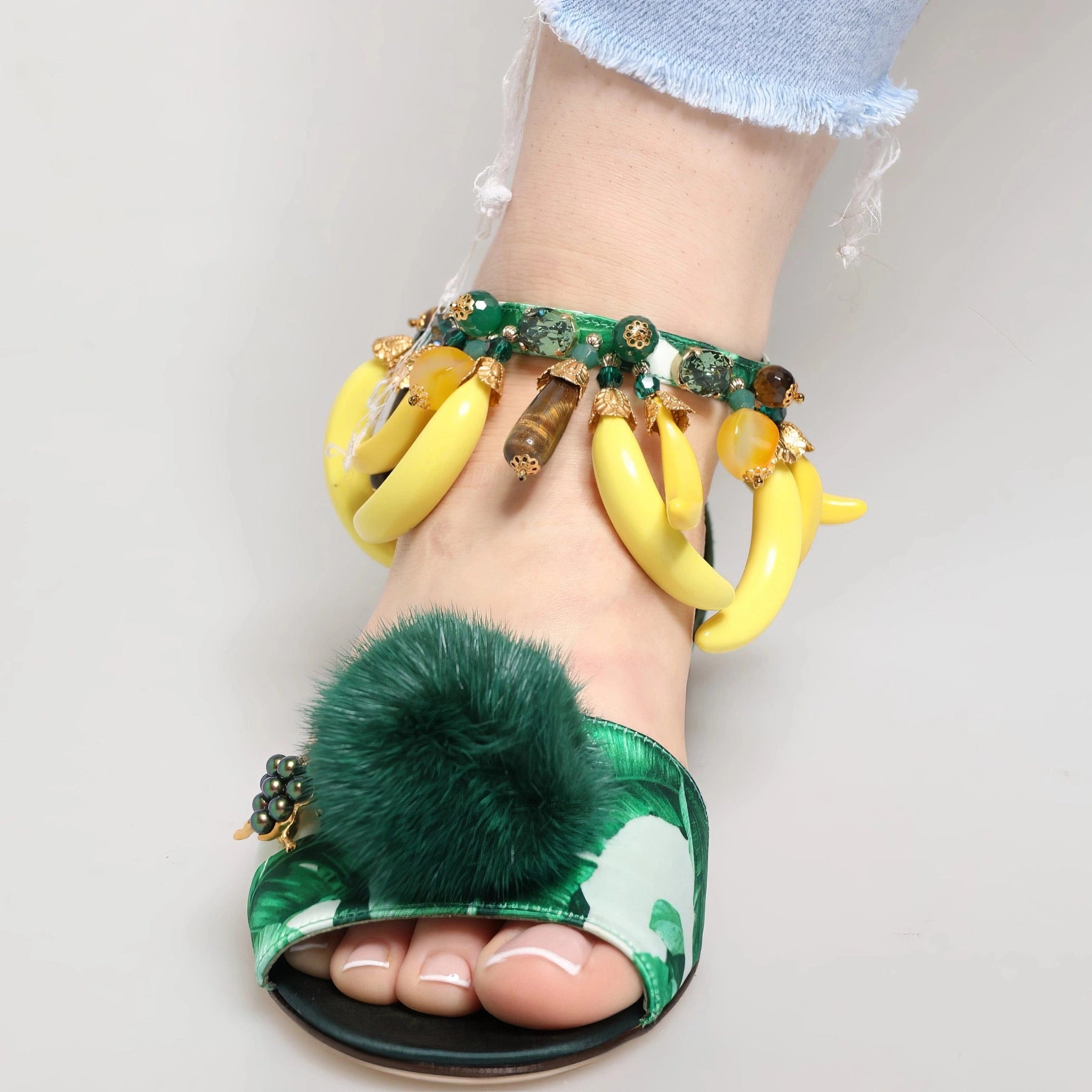 Dolce & Gabbana Keira Banana-Embellished Sandals | Sendegaro IT