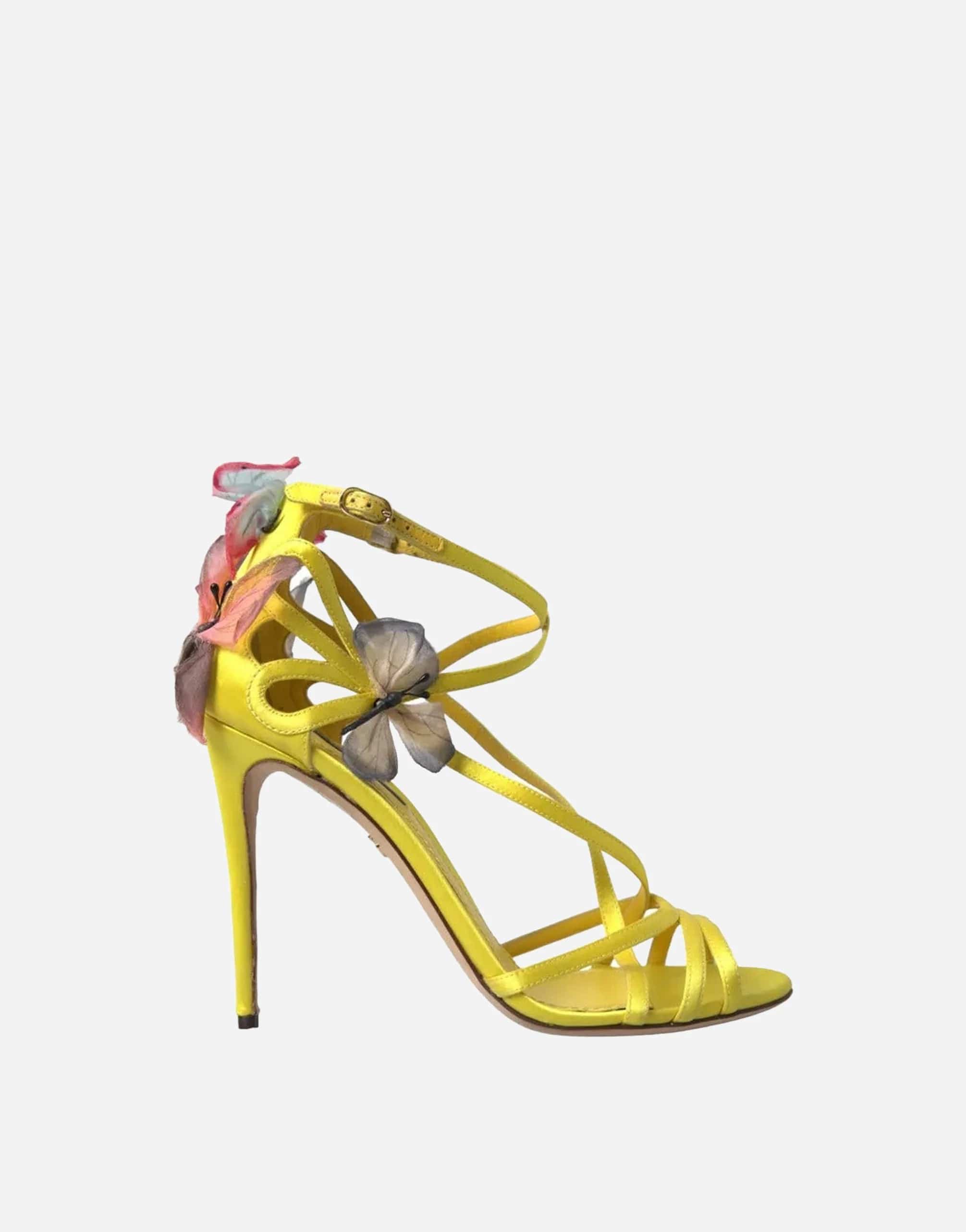 Dolce & Gabbana Keira Butterfly Appliqué Sandals