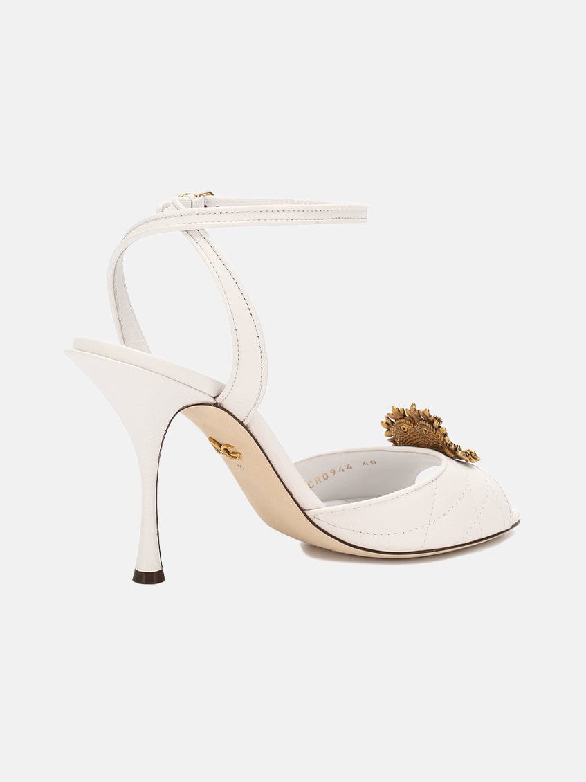 Dolce & Gabbana Keira Devotion Embellished Quilted Sandals