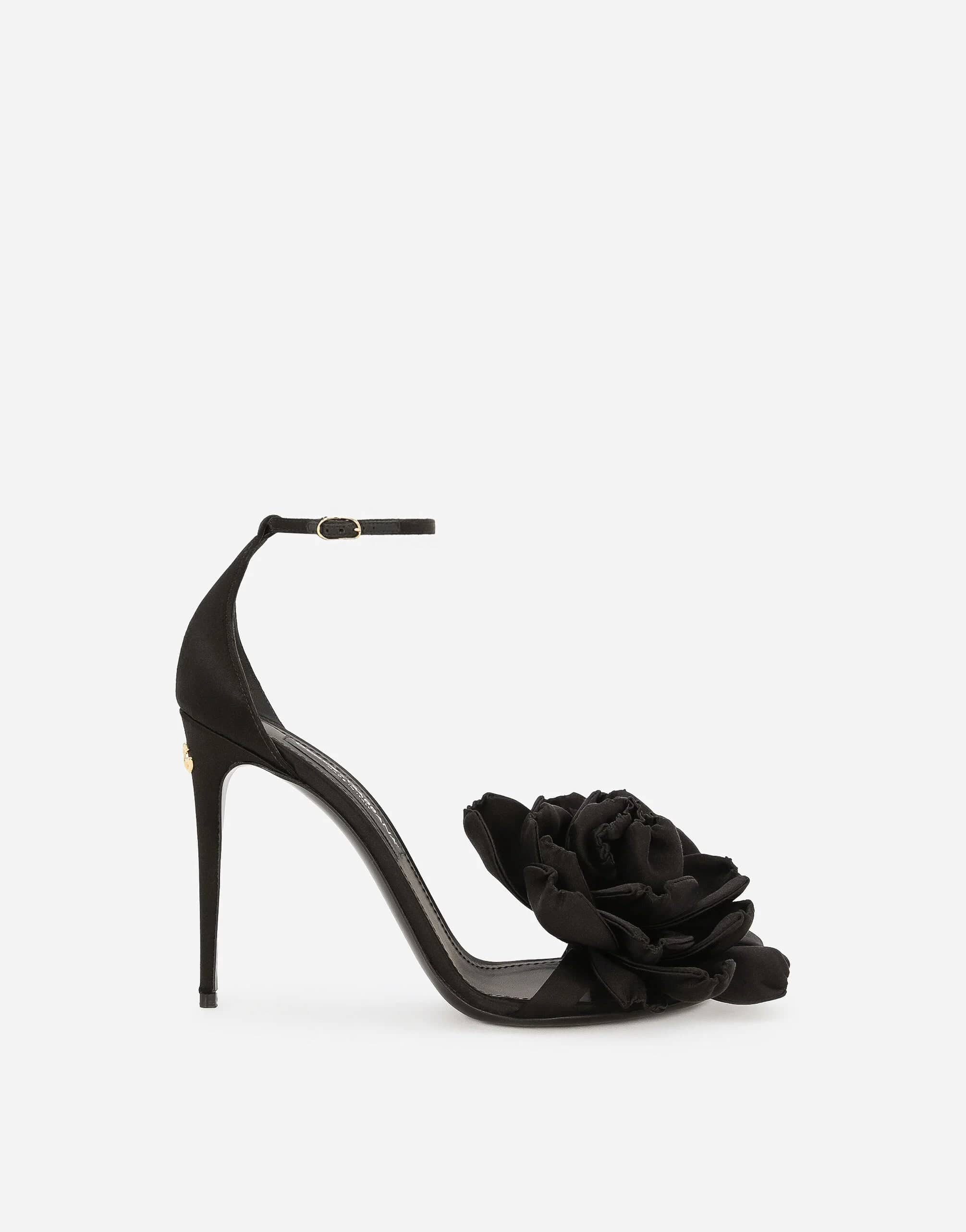 Dolce & Gabbana Keira Floral-Appliqué Sandals