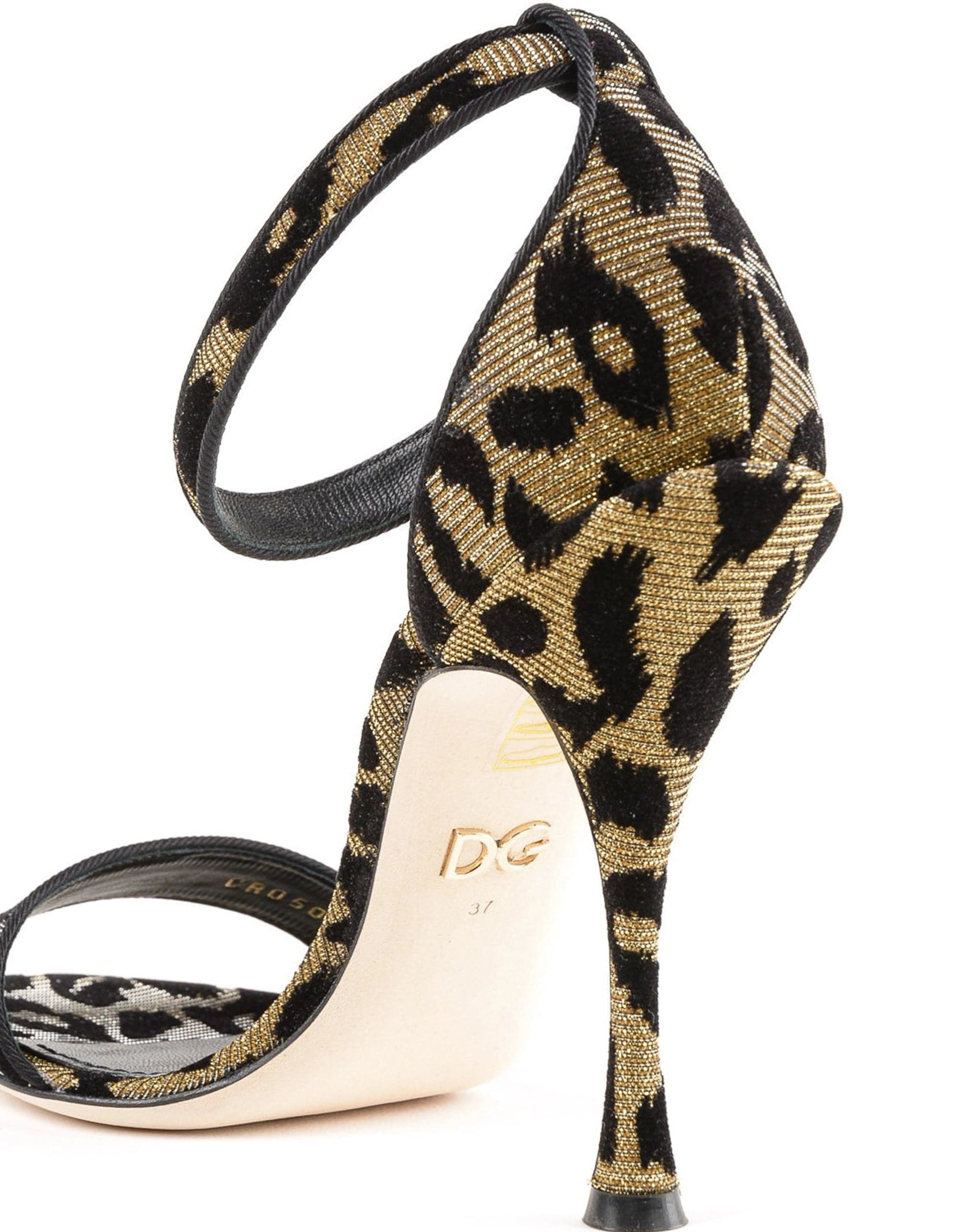 Dolce & Gabbana Keira Leopard Print Sandals