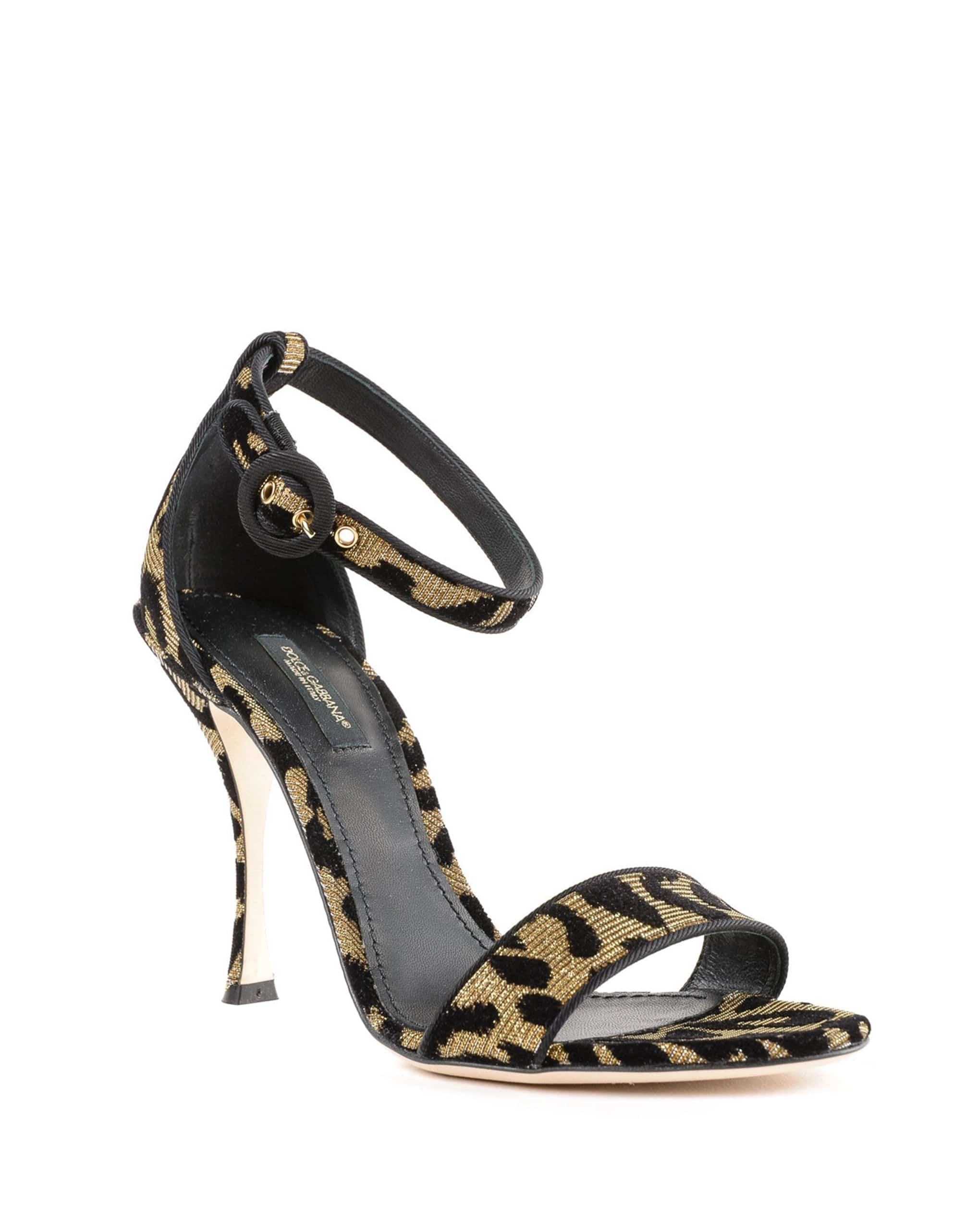 Dolce & Gabbana Keira Leopard Print Sandals