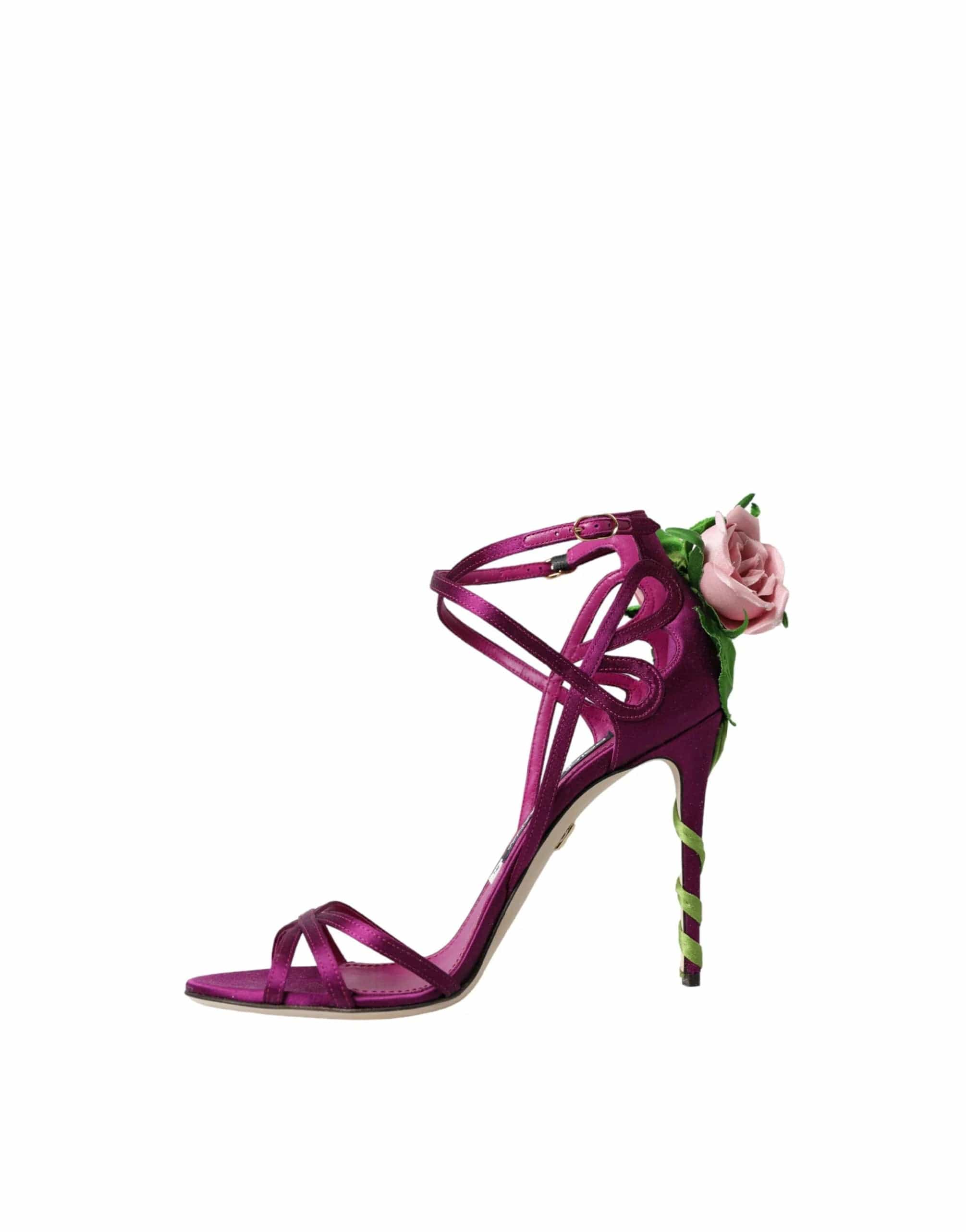 Dolce & Gabbana Keira Rose Jewelled Sandals