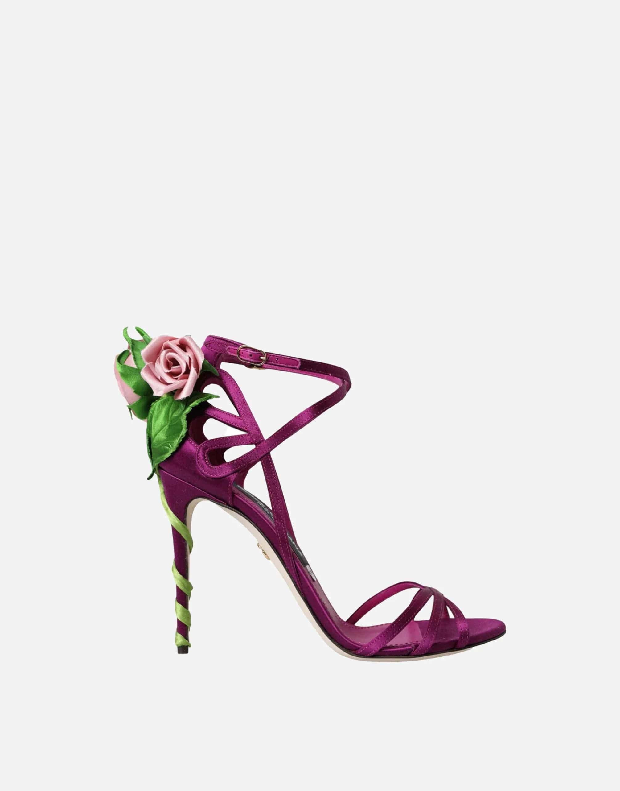 Dolce & Gabbana Keira Rose Jewelled Sandals