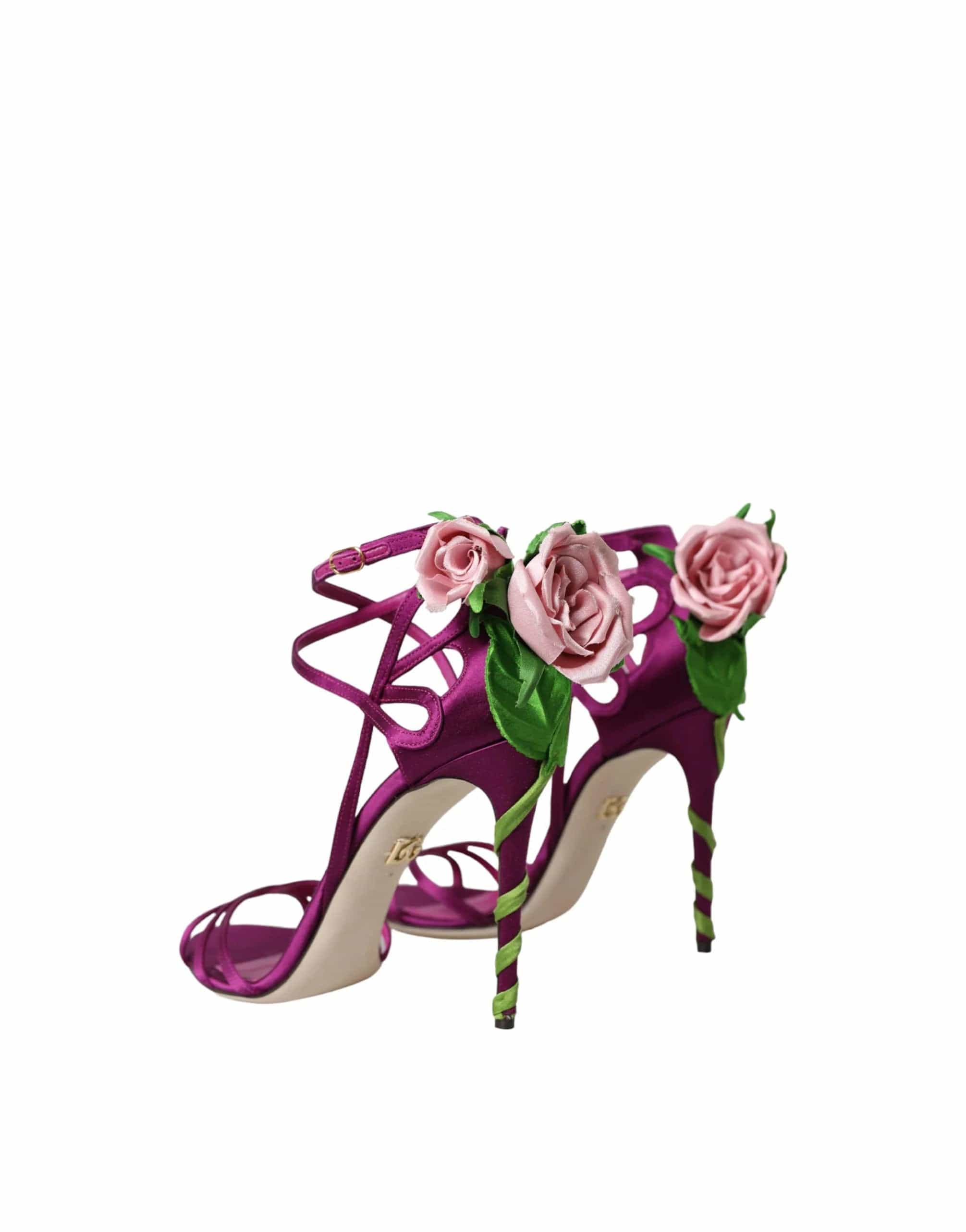 Dolce & Gabbana Keira Rose Jewelled Sandals