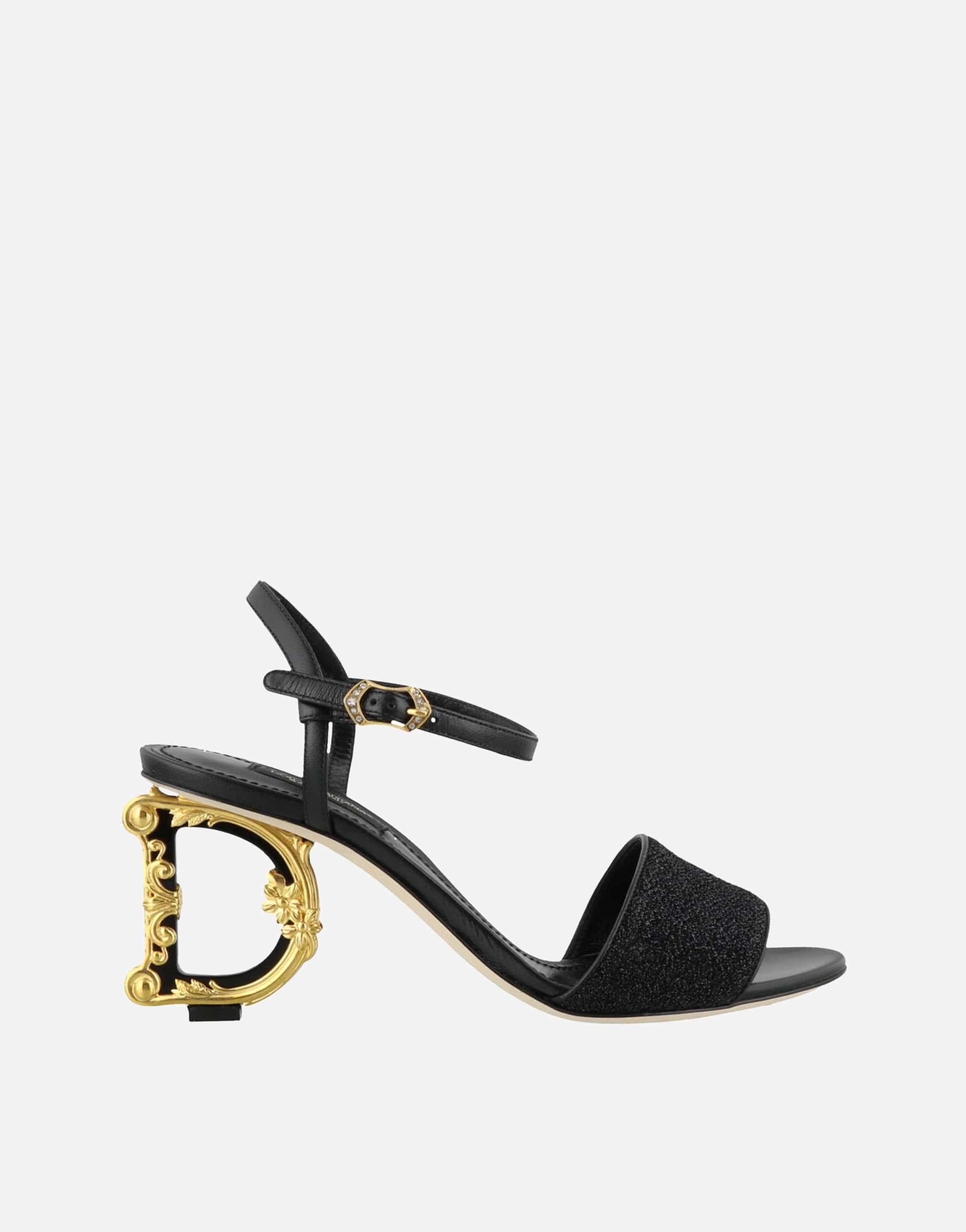 Dolce & Gabbana Keira Sculpture Heel Lurex Sandals