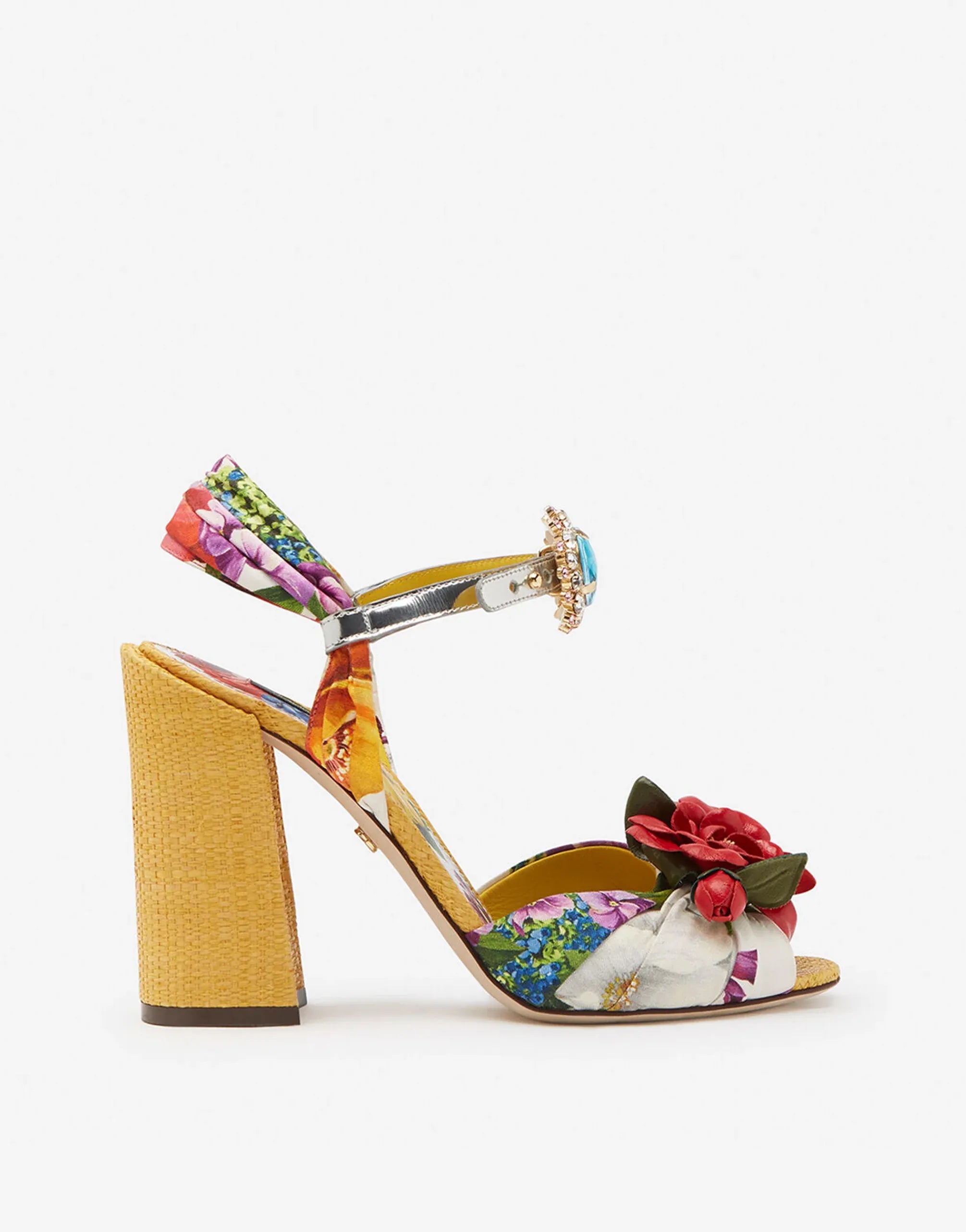 Dolce & Gabbana Keira Twill Silk Sandals
