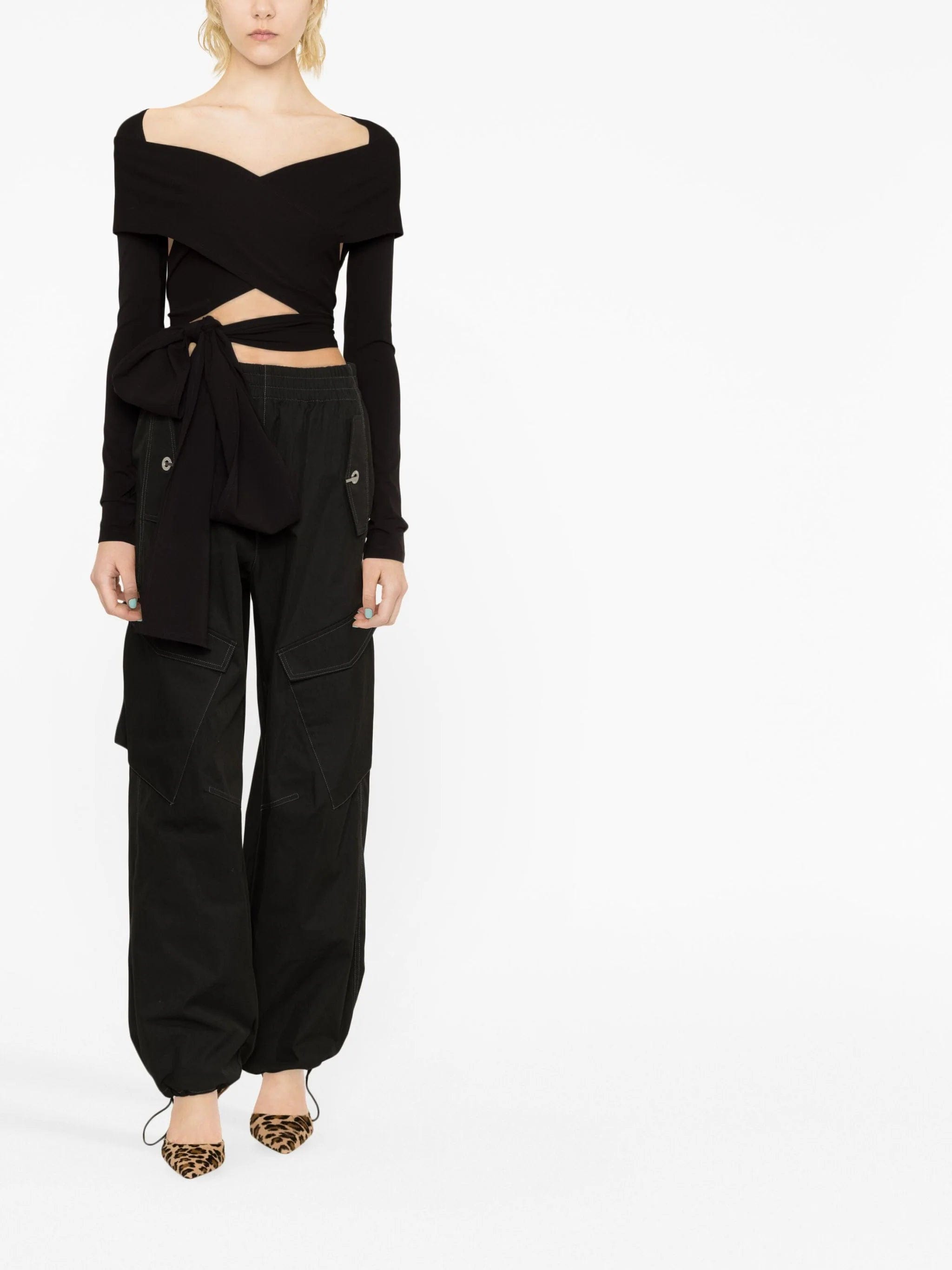 Dolce & Gabbana KIM Cut-Out Wrap Top