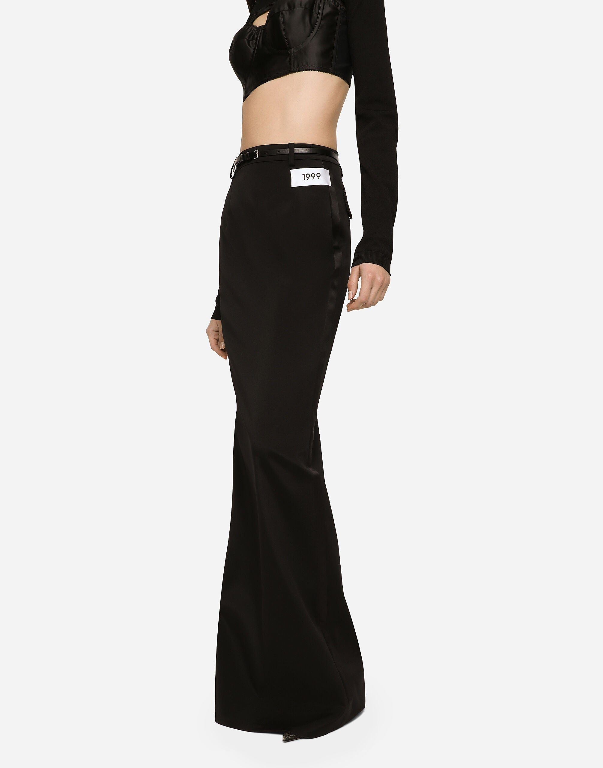 Dolce & Gabbana KIM Side-Zip Maxi Skirt