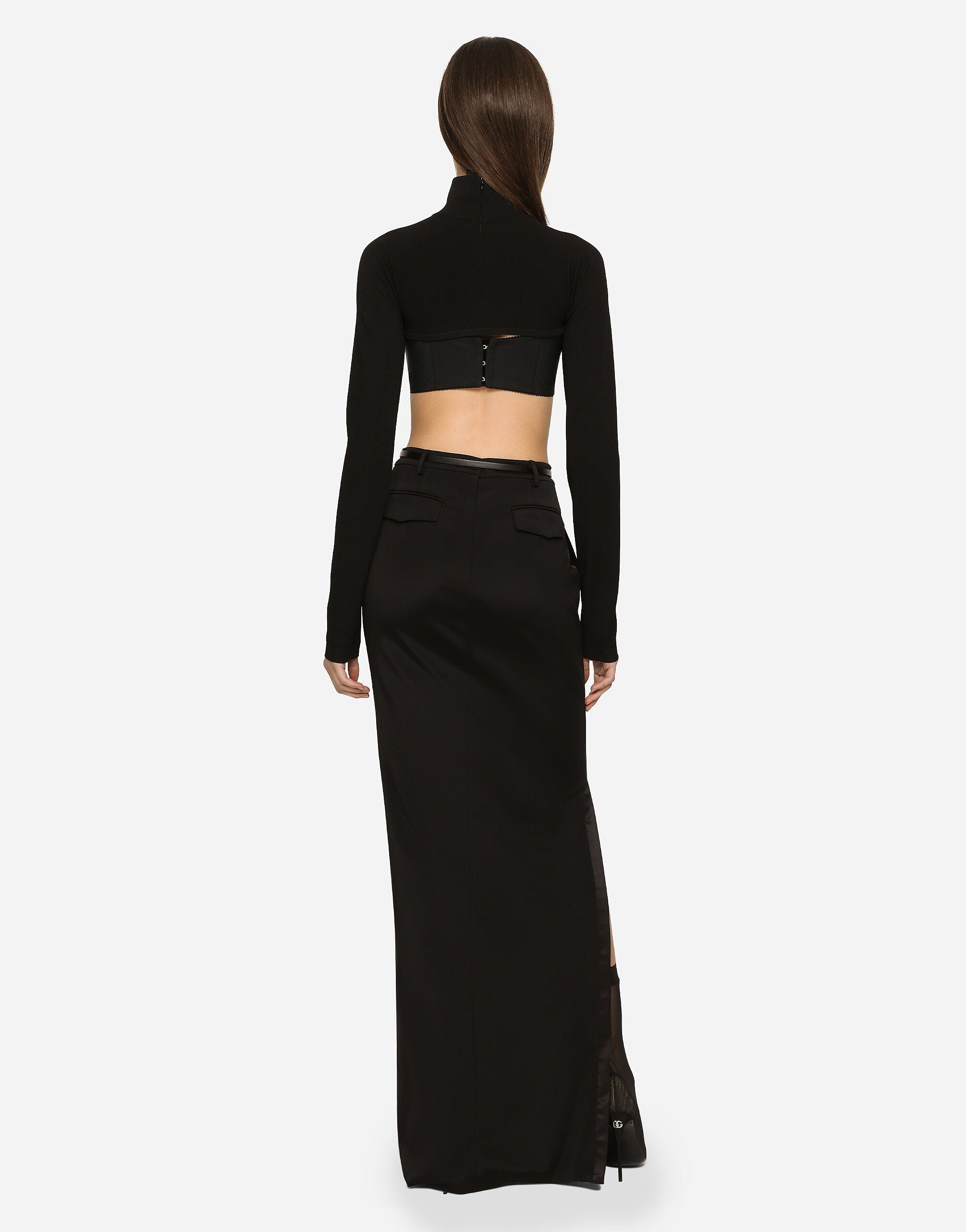 Dolce & Gabbana KIM Side-Zip Maxi Skirt