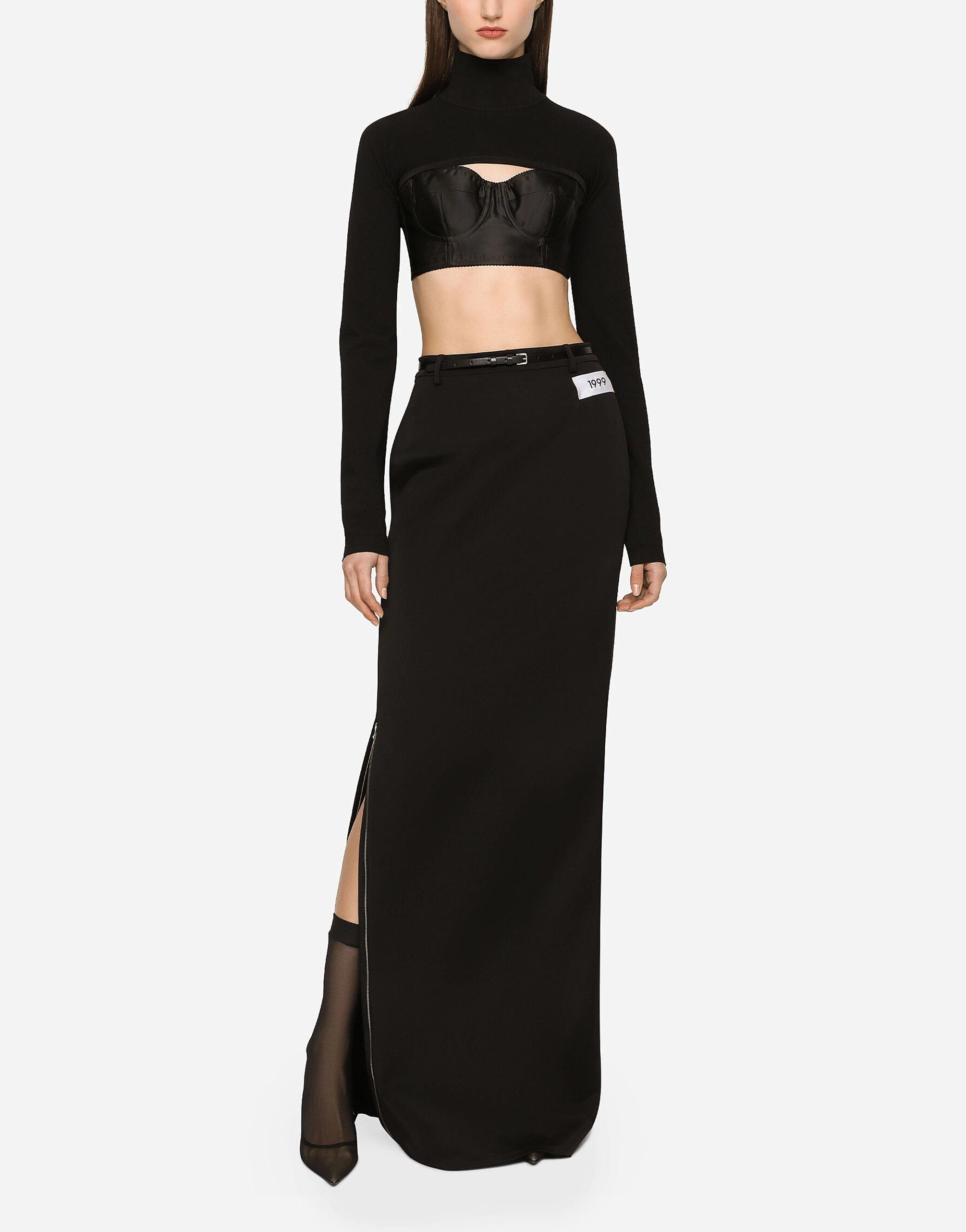 Dolce & Gabbana KIM Side-Zip Maxi Skirt