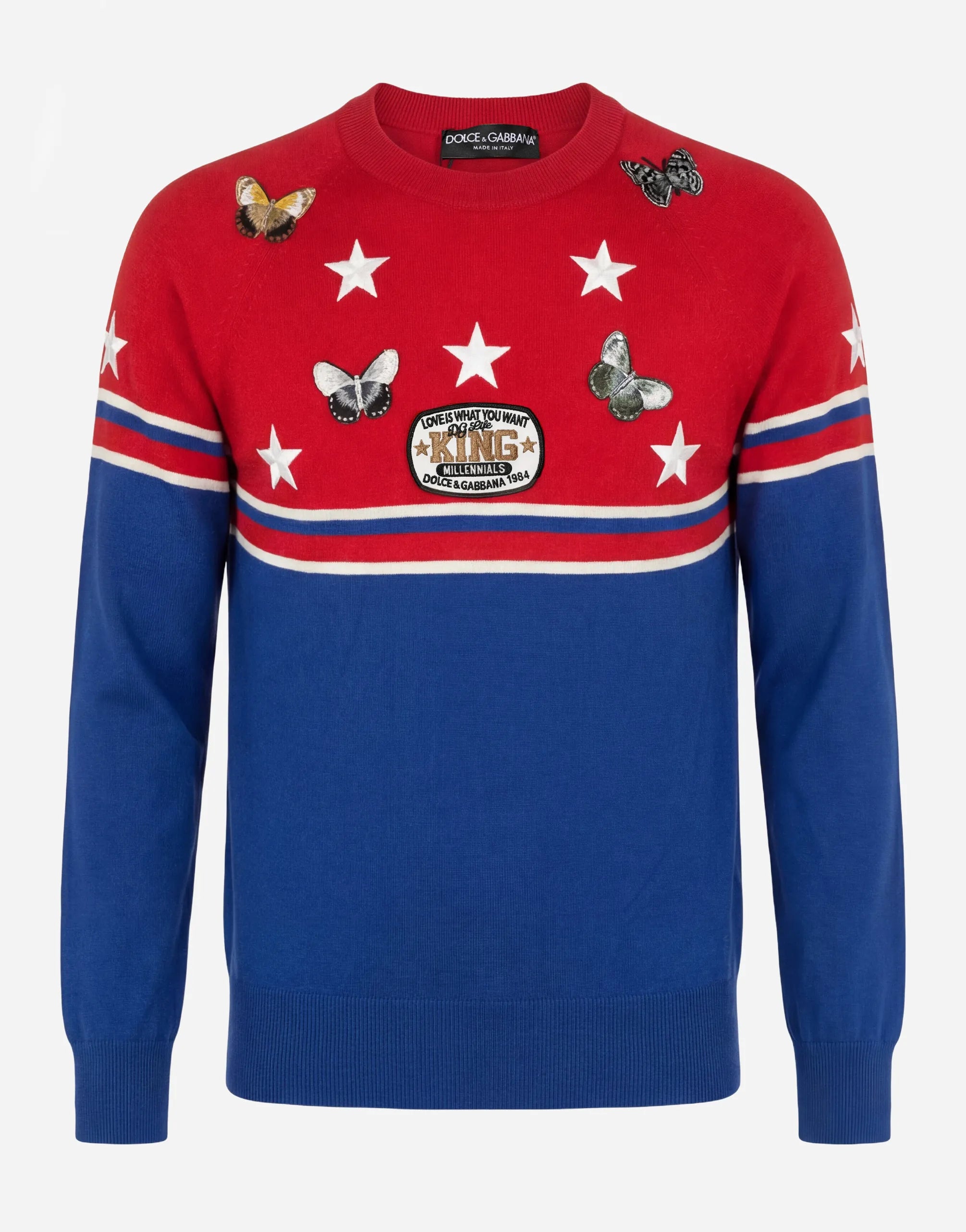 Dolce & Gabbana King Millennials Patch Sweater