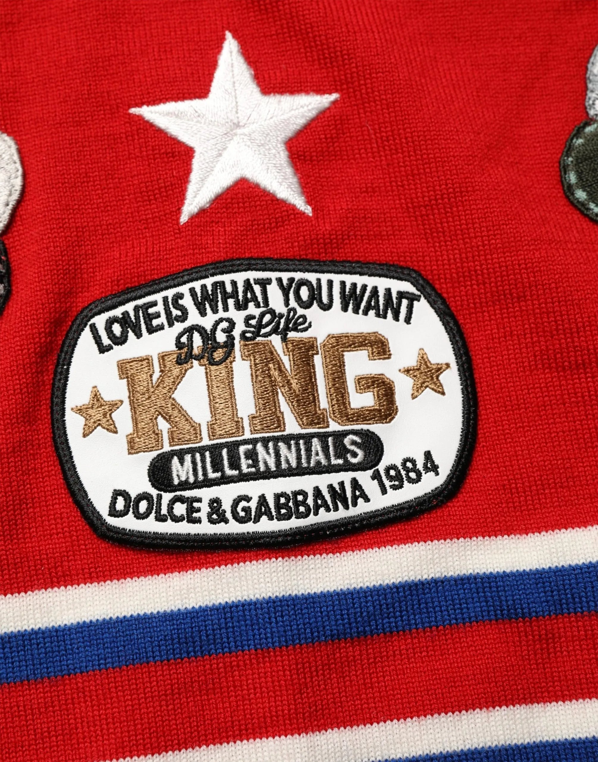 Dolce & Gabbana King Millennials Patch Sweater
