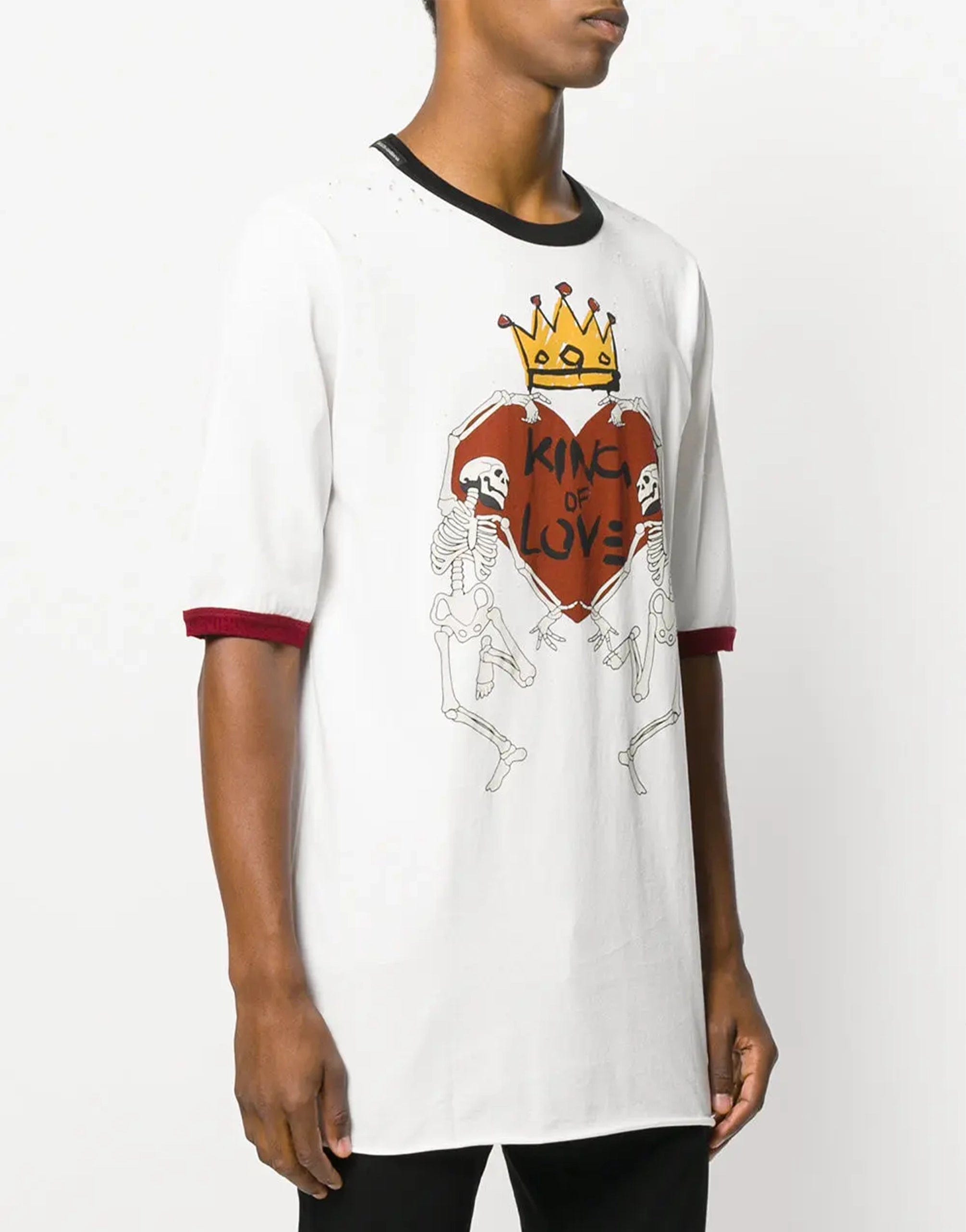 Dolce & Gabbana King of Love Destroyed T-Shirt