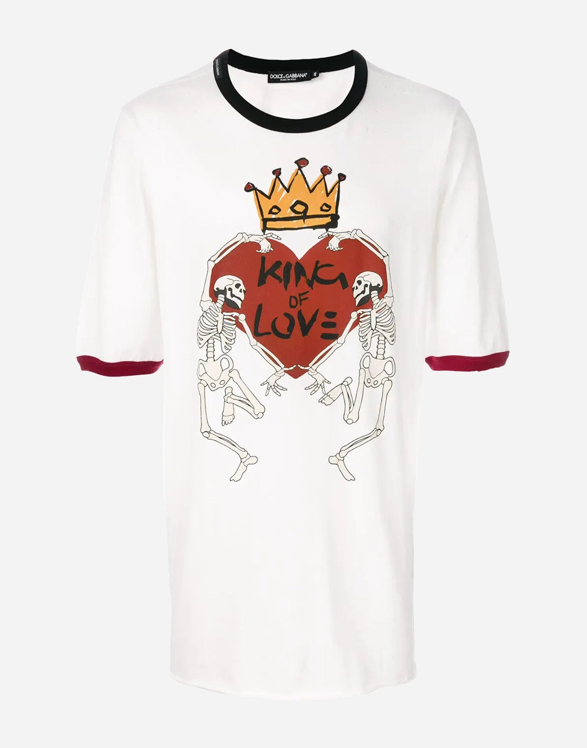 Dolce & Gabbana King of Love Destroyed T-Shirt