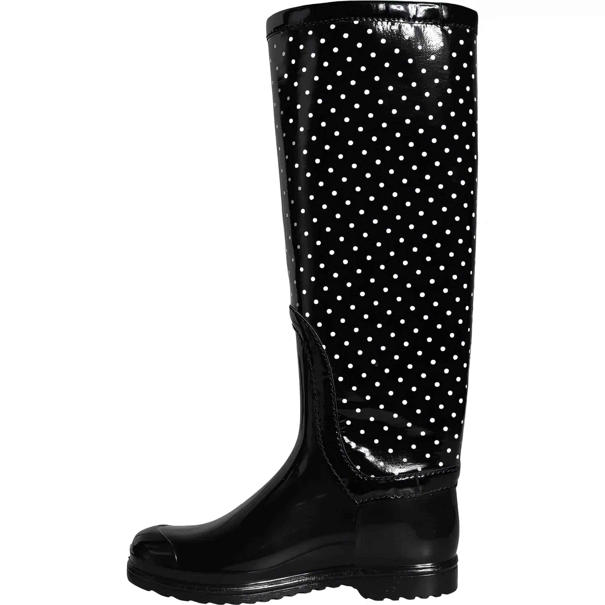 Dolce & Gabbana Knee-High Polka Dot Rain Boots