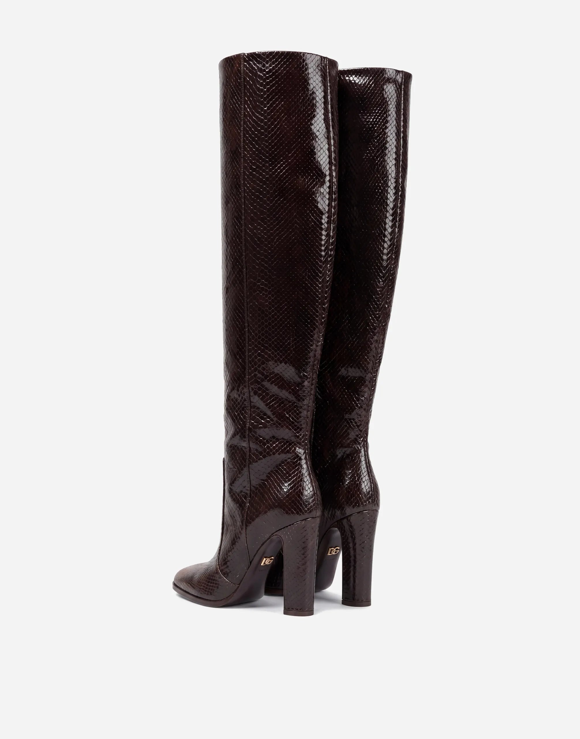 Dolce & Gabbana Dolce & Gabbana Knee High Python Boots