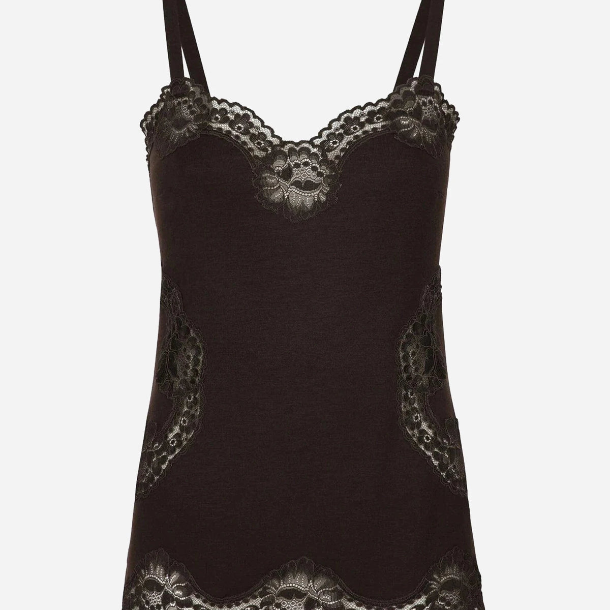 極美品❢DOLCE＆GABBANA　キャミソール　ノースリーブ Dolce & Gabbana レースディテールのニットキャミソール | Sendegaro JP