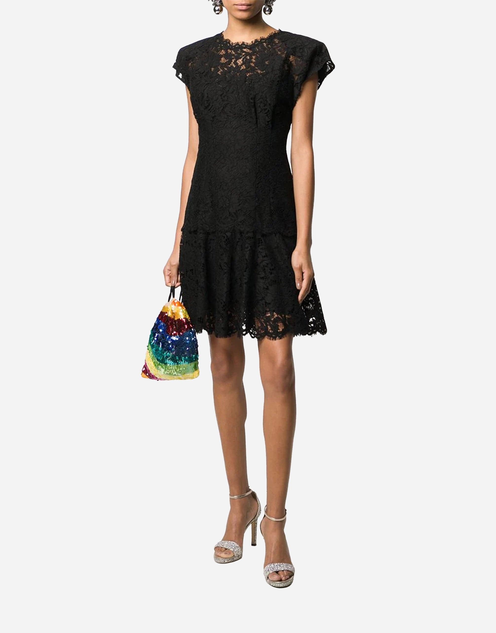 Dolce & Gabbana Lace Fitted Mini Dress