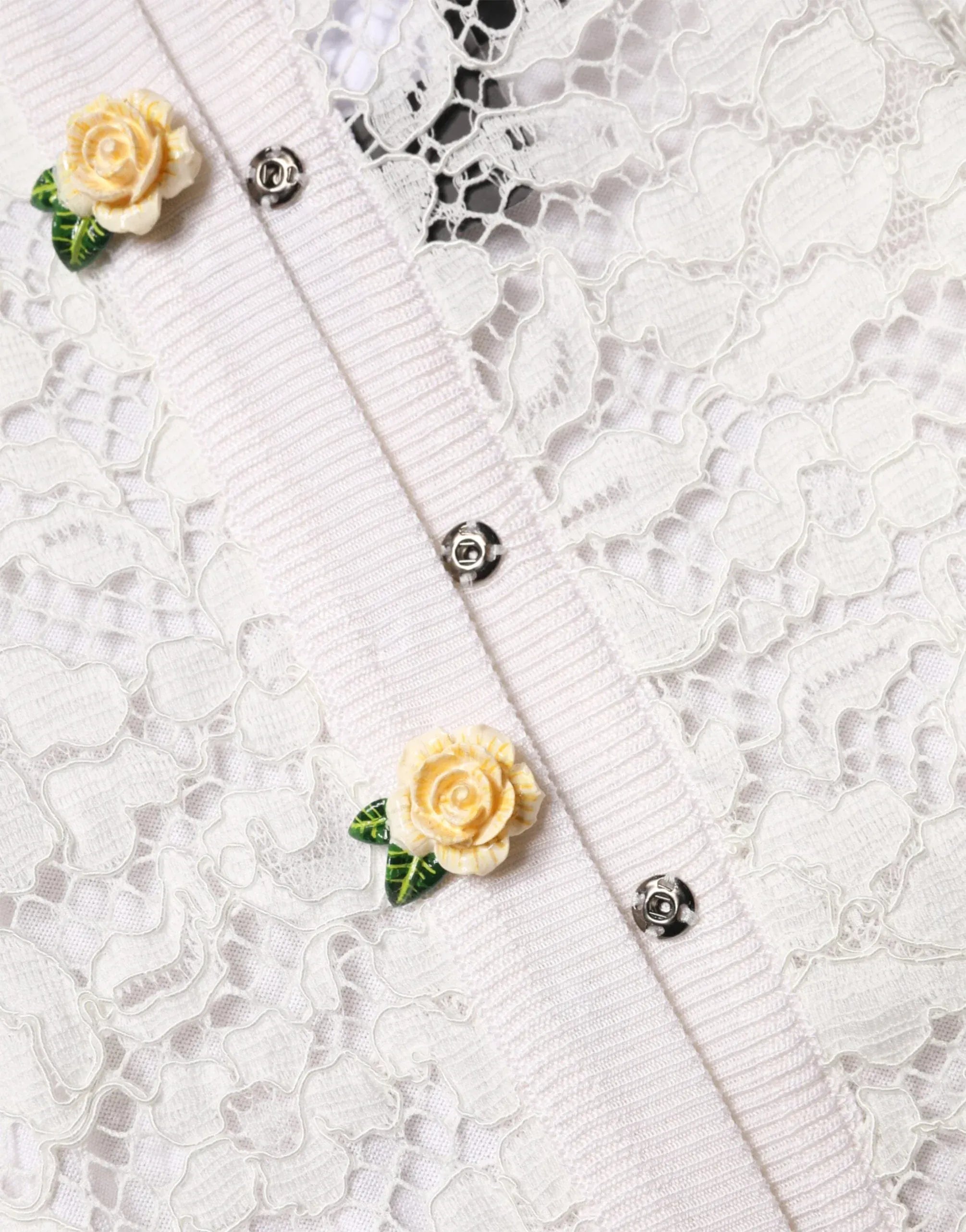 Dolce & Gabbana Lace-Front Knit Cardigan