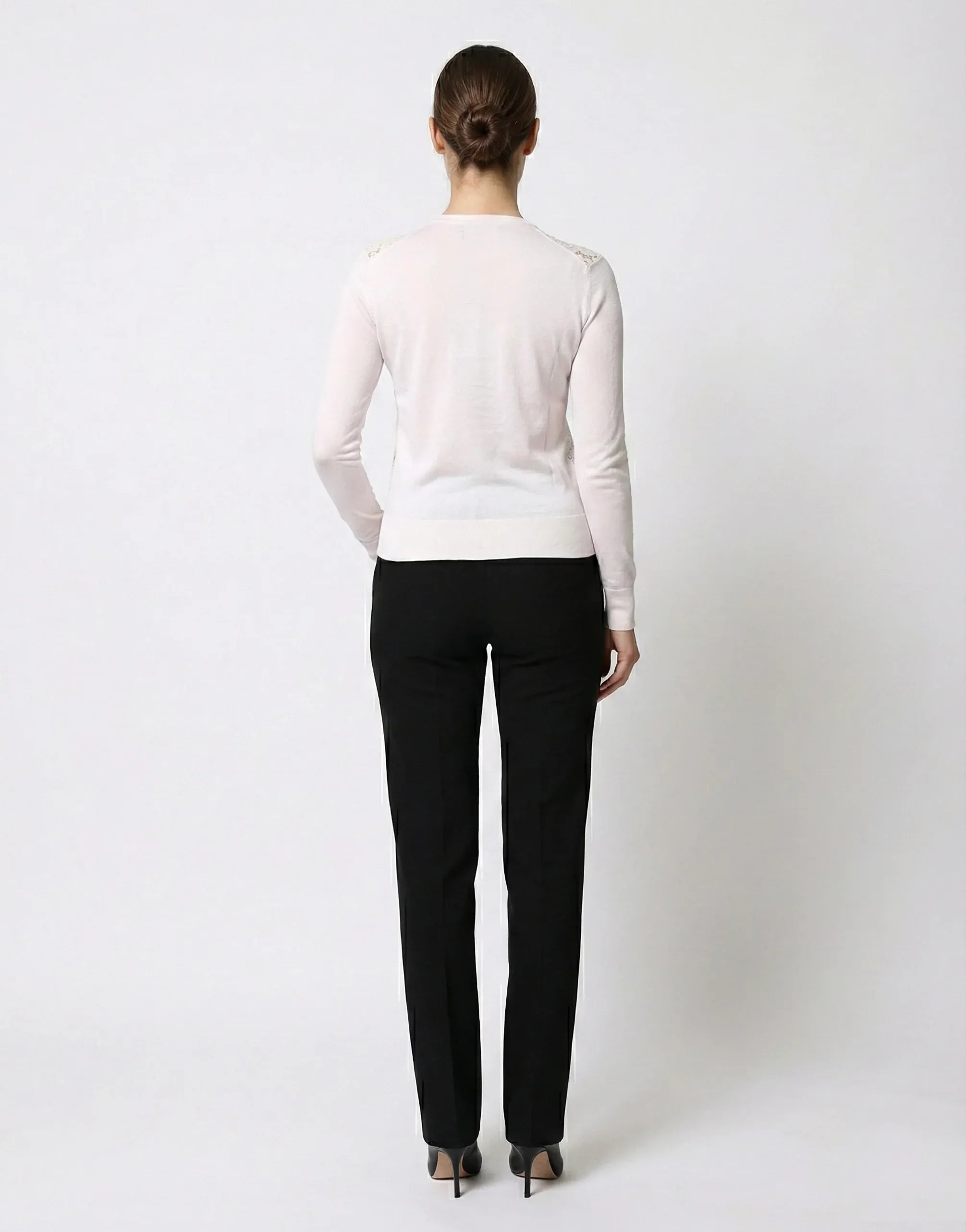 Dolce & Gabbana Lace-Front Knit Cardigan