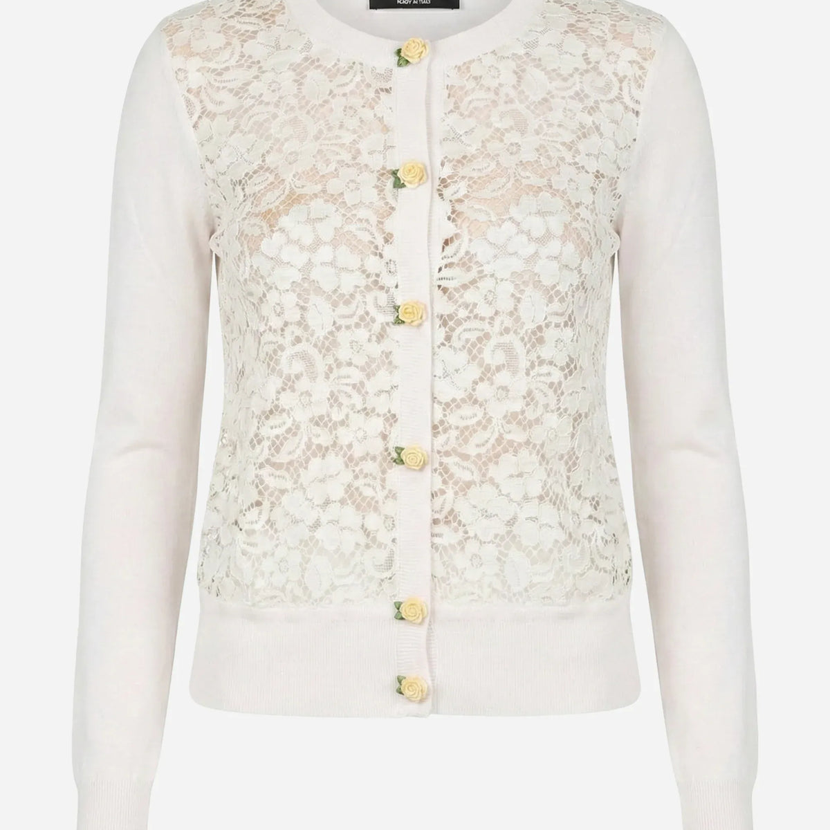 Dolce & Gabbana レースフロントニットカーディガン | Sendegaro JP