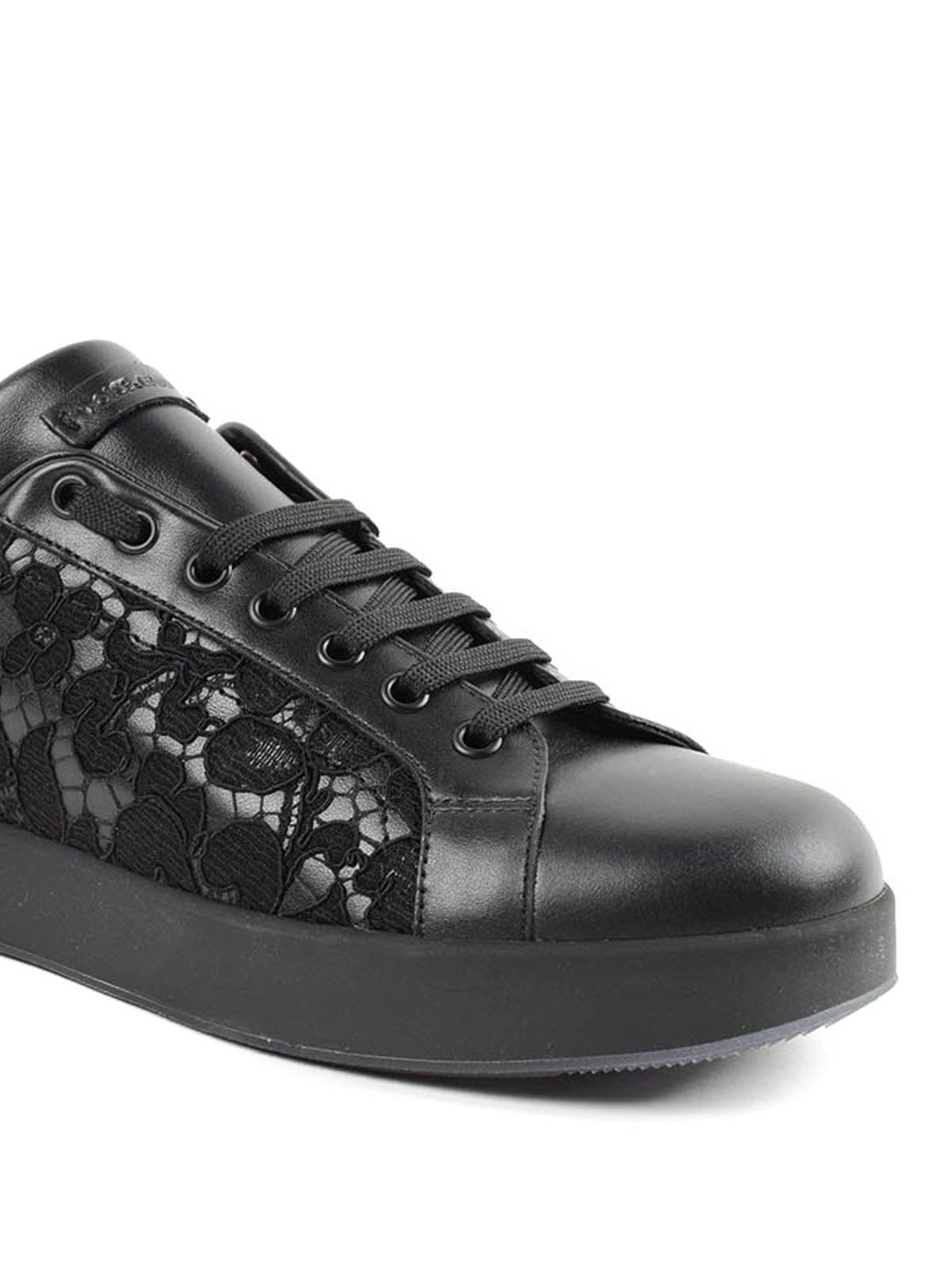 Dolce & Gabbana Lace Insert Sneakers