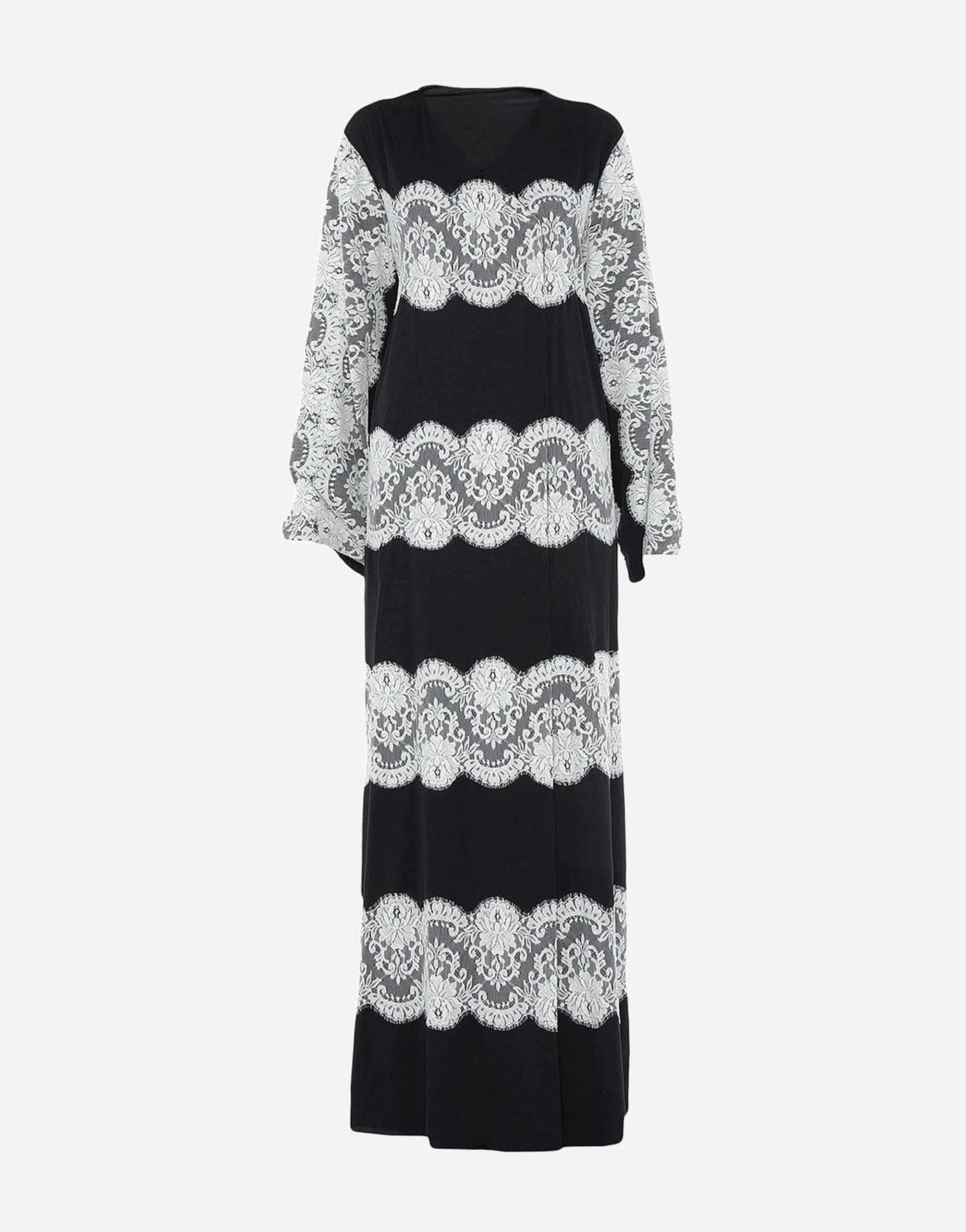 Dolce & Gabbana Lace Kaftan Silk Dress