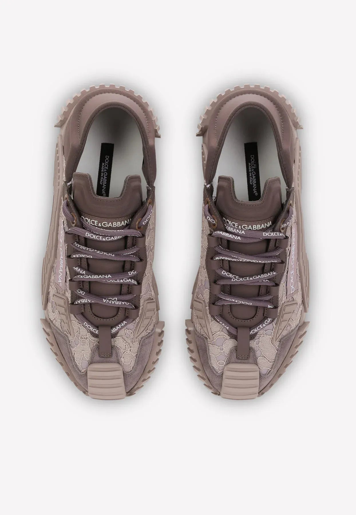 Dolce & Gabbana Dolce & Gabbana Lace Mixed-Materials NS1 Sneakers