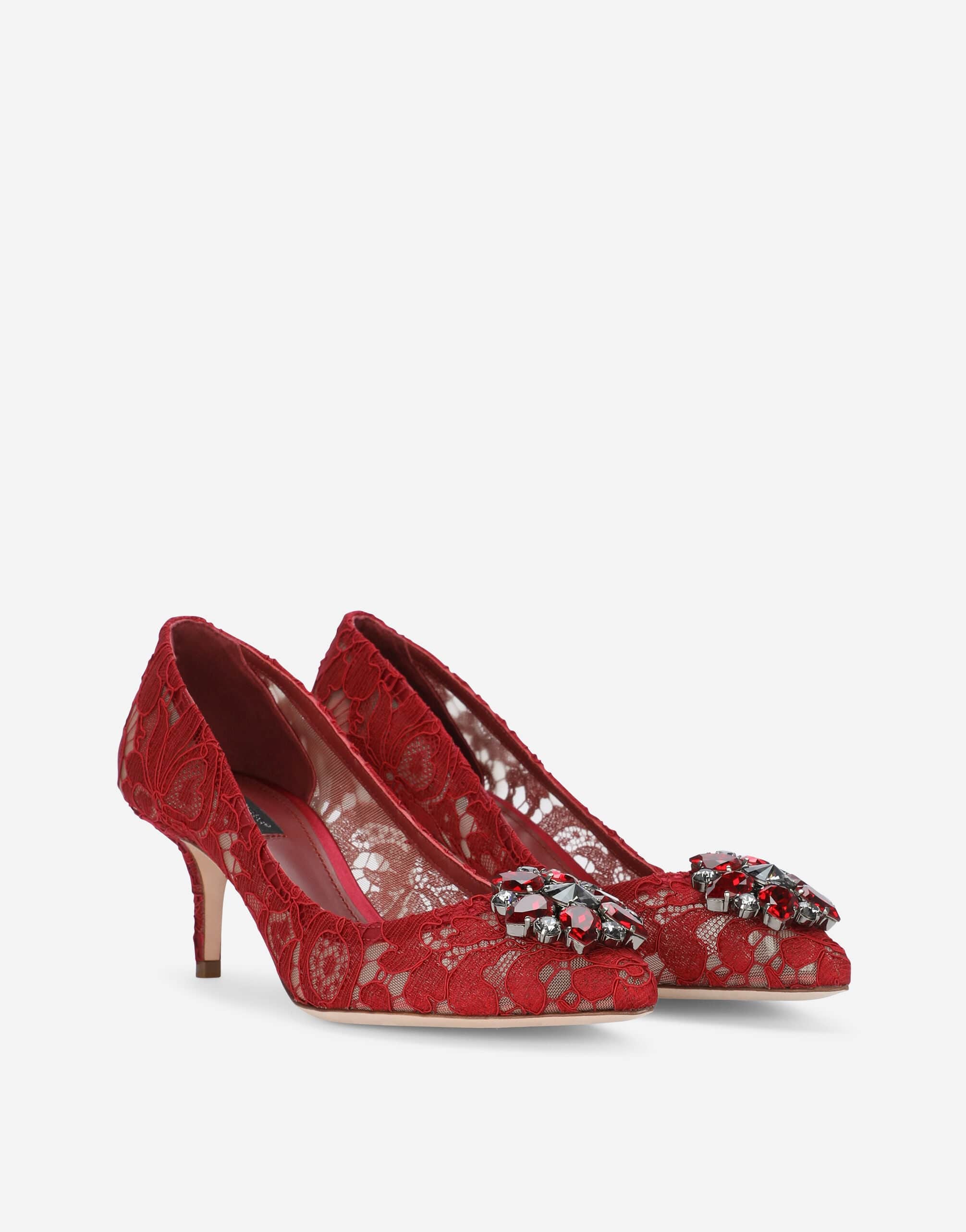 Dolce & Gabbana Lace Pumps With Crystals