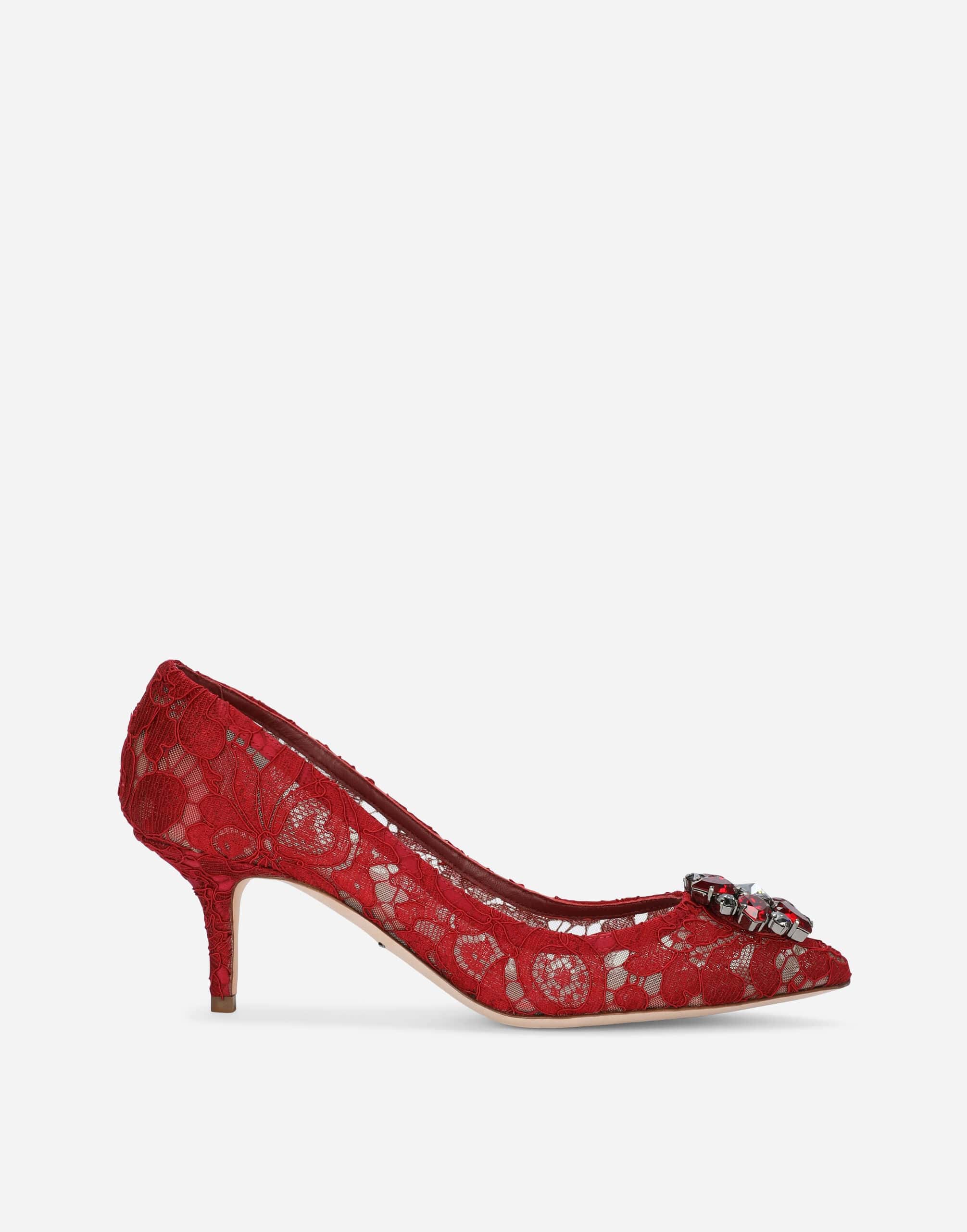 Dolce & Gabbana Lace Pumps With Crystals