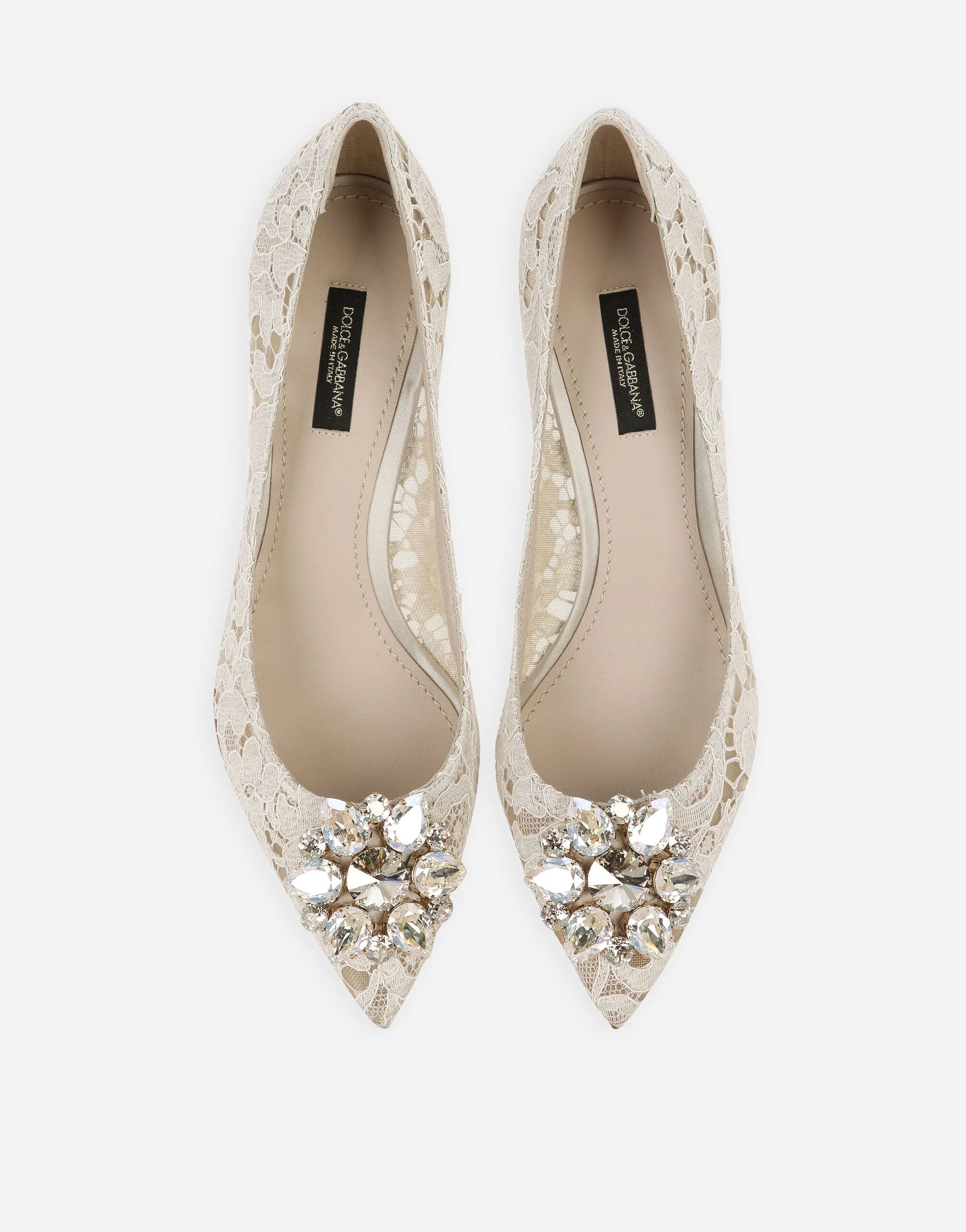 Dolce & Gabbana Lace Pumps With Crystals