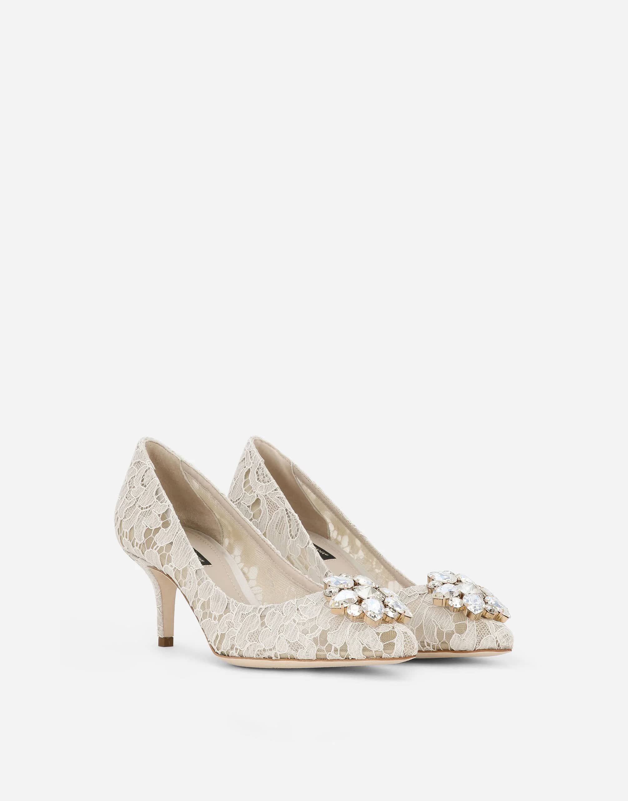 Dolce & Gabbana Lace Pumps With Crystals