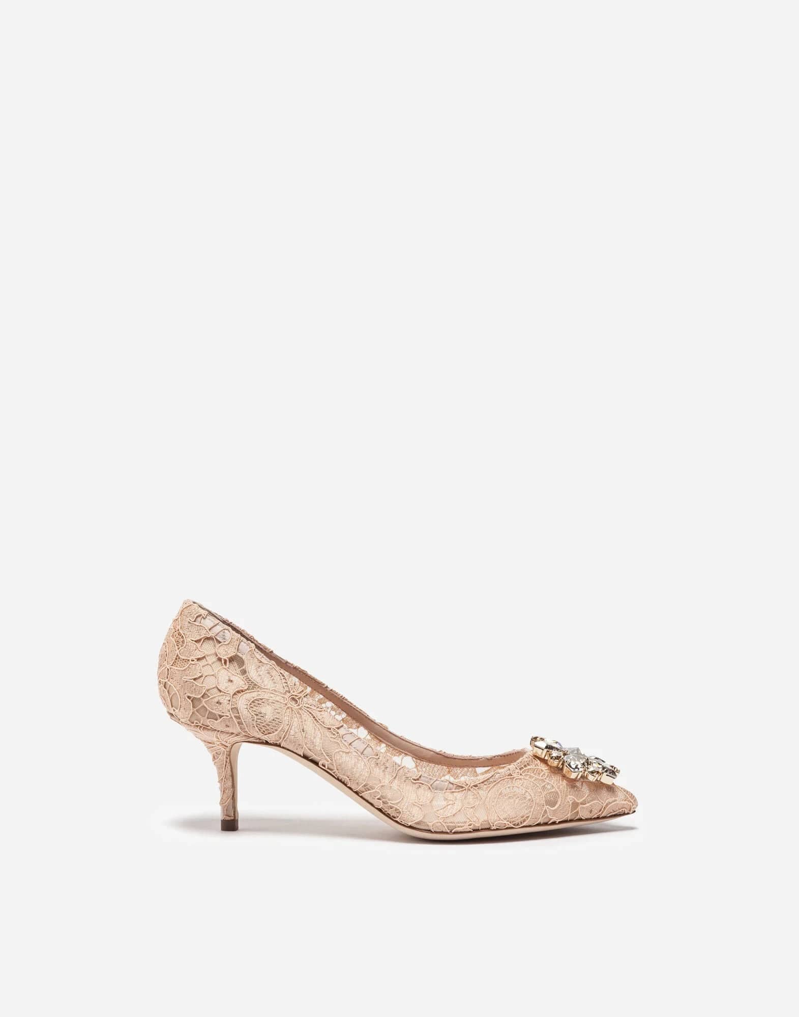 Dolce & Gabbana Lace Pumps With Crystals