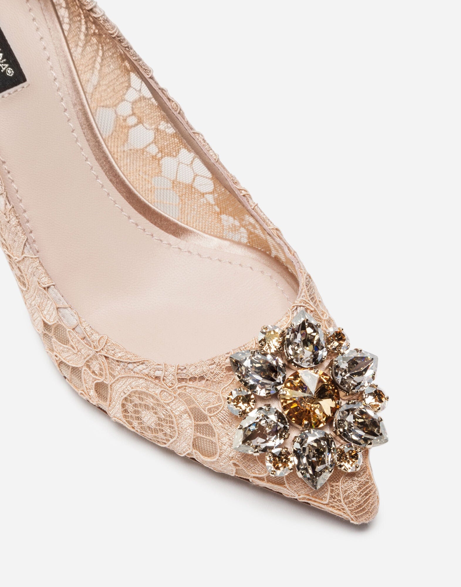 Dolce & Gabbana Lace Pumps With Crystals