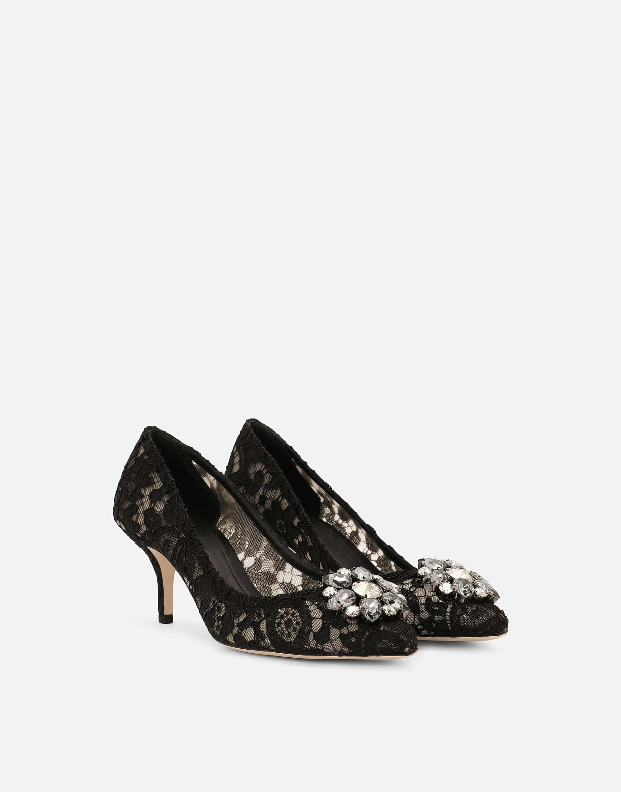 Dolce & Gabbana Lace Pumps With Crystals