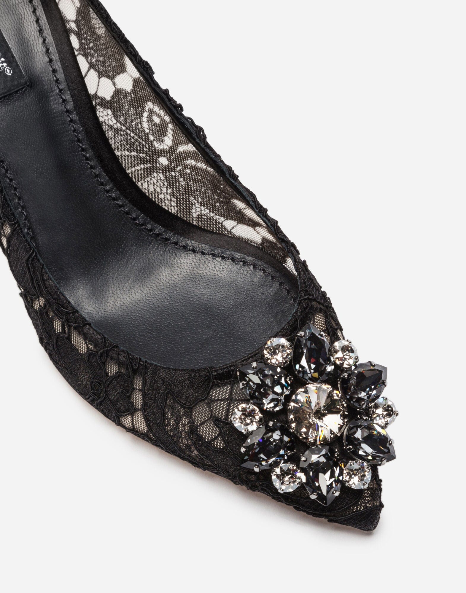 Dolce & Gabbana Lace Pumps With Crystals