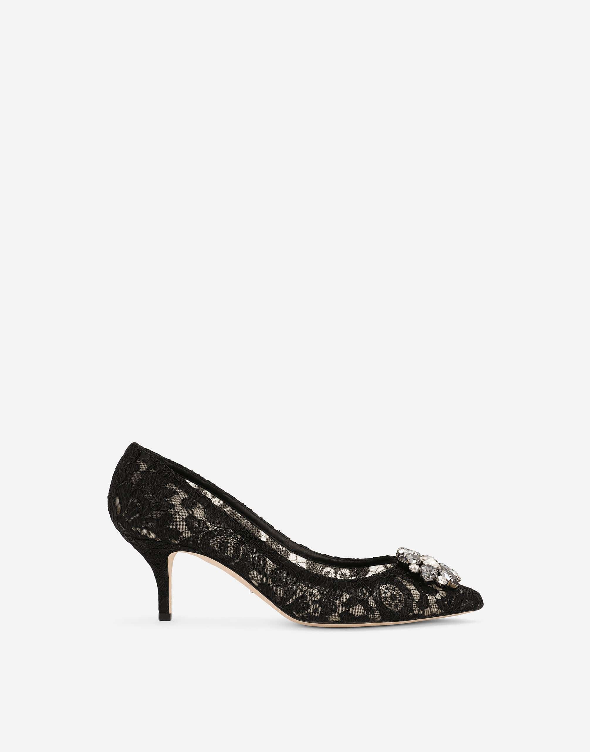 Dolce & Gabbana Lace Pumps With Crystals