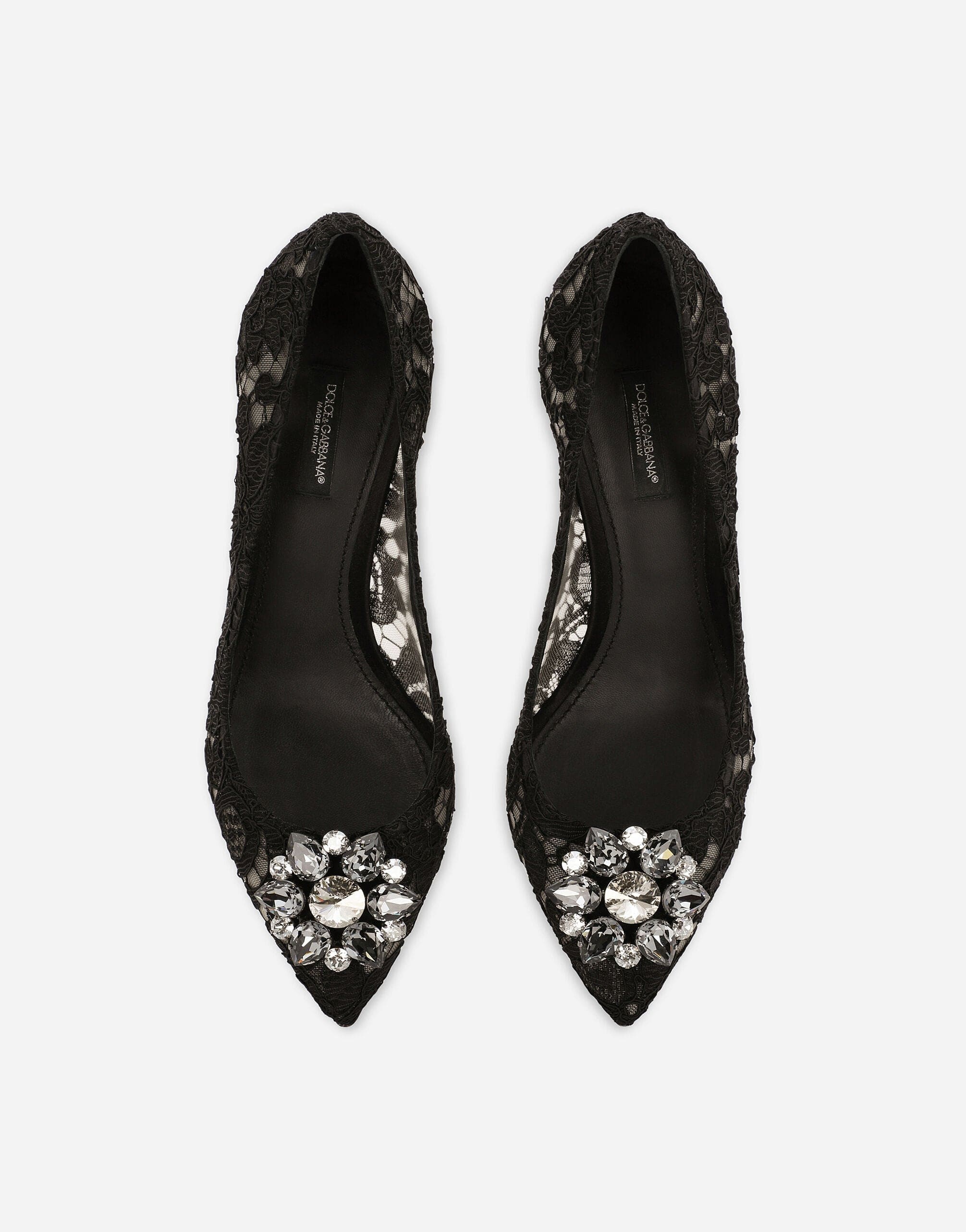 Dolce & Gabbana Lace Pumps With Crystals