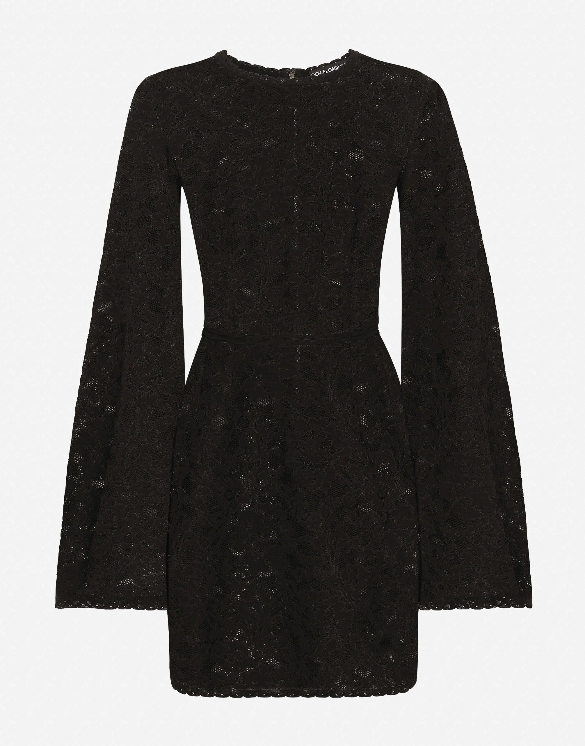 Dolce & Gabbana Lace-Stitch Mini Dress