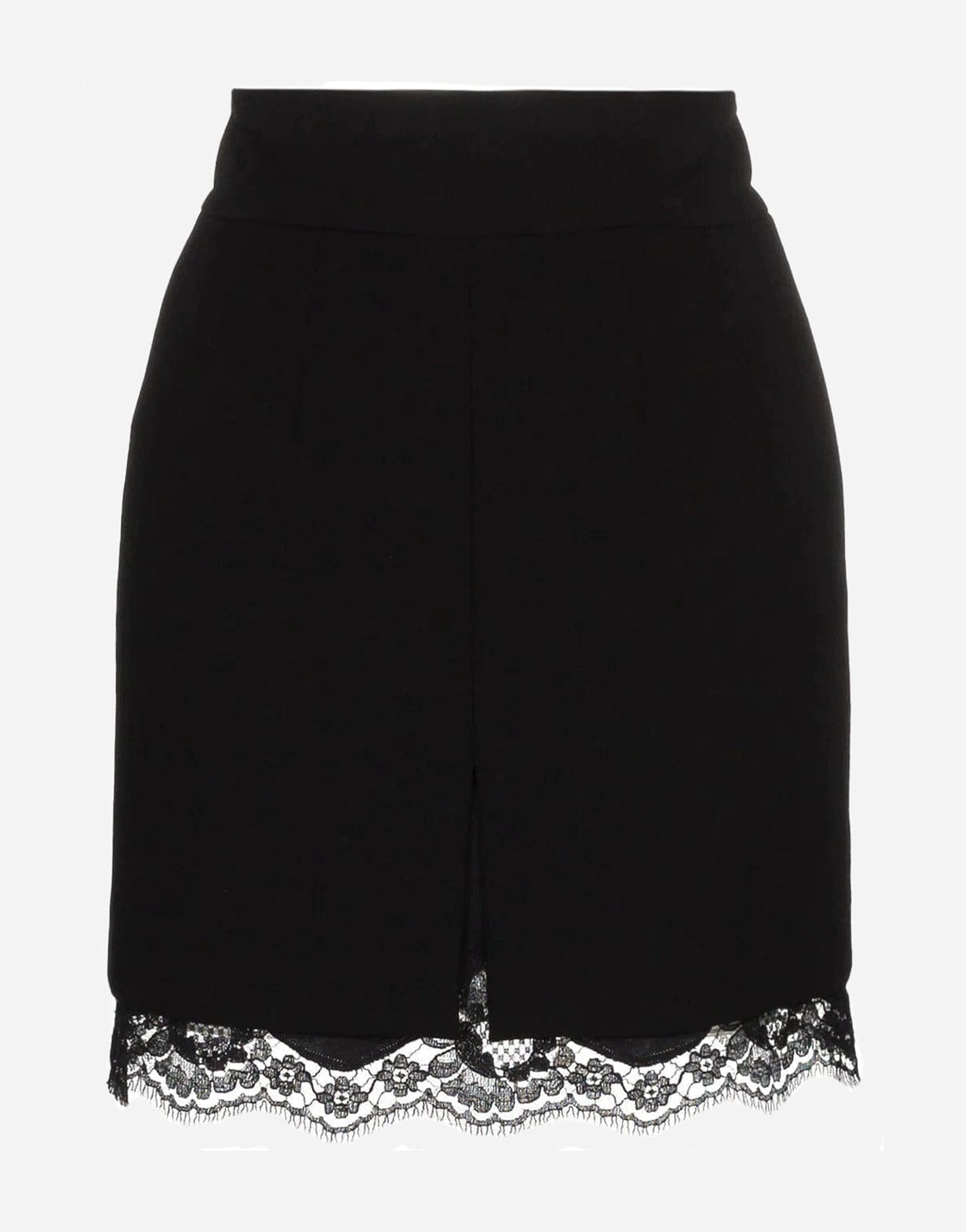 Dolce & Gabbana Lace Trim Mini Skirt