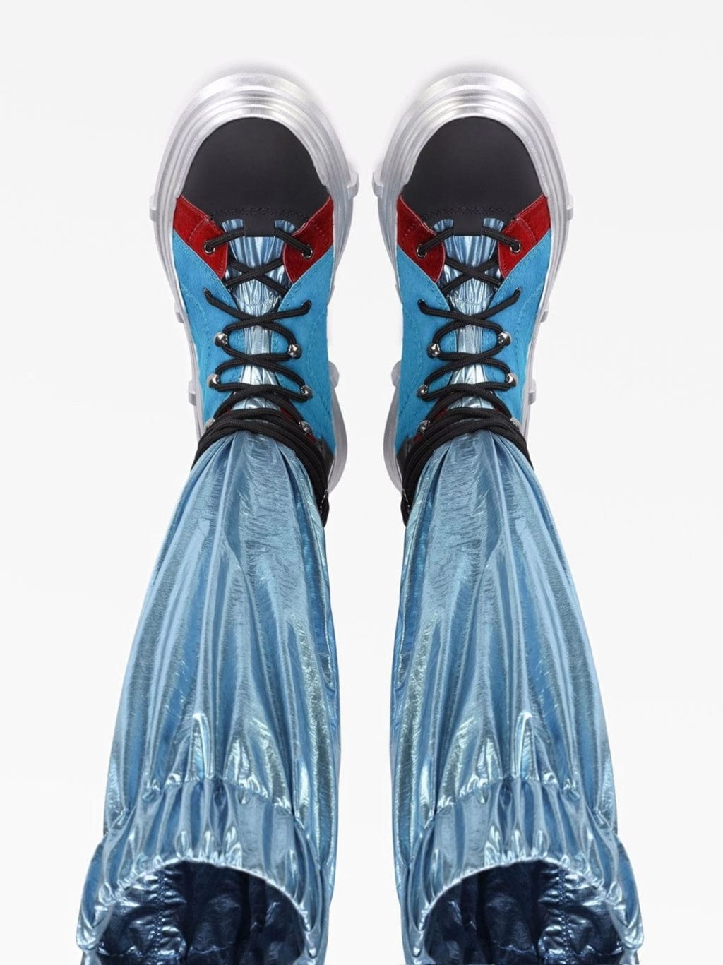 Dolce & Gabbana Lace-Up Over-The-Knee Sock Boots