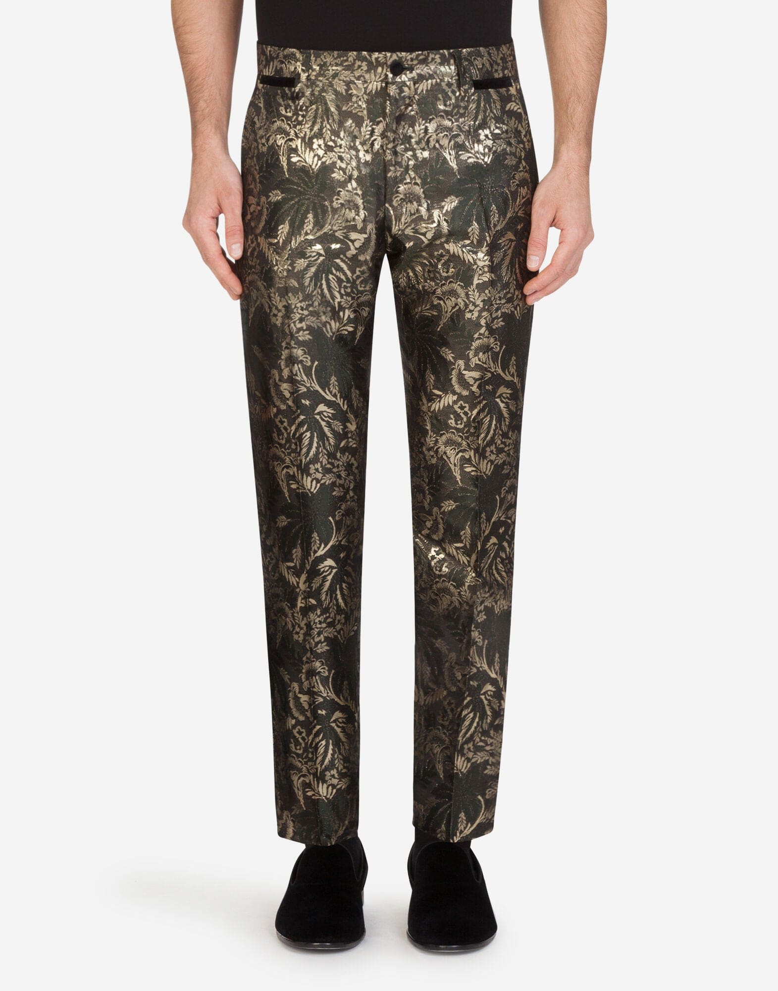 Dolce & Gabbana Lamé Jacquard Double-Breasted Tuxedo Suit