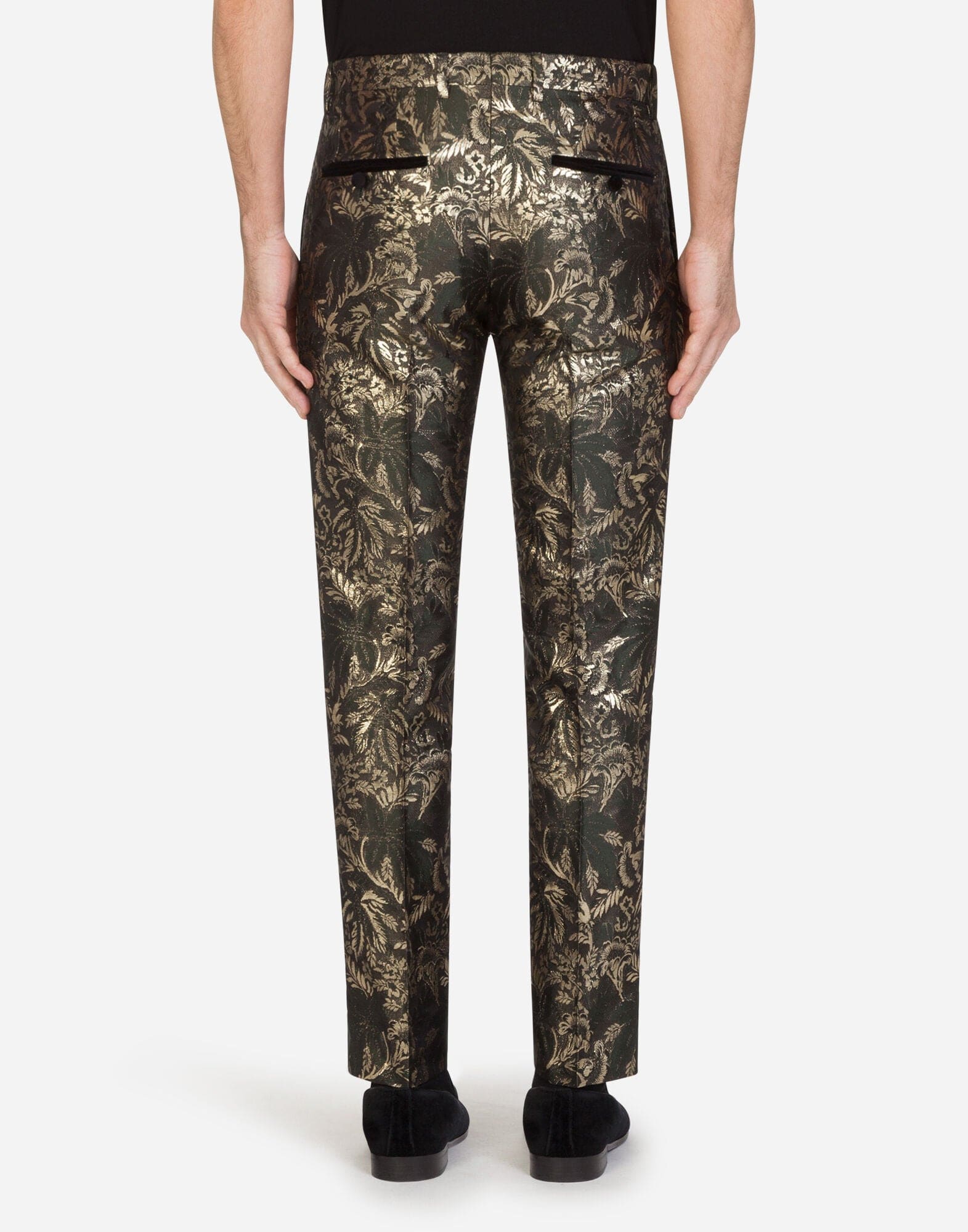 Dolce & Gabbana Lamé Jacquard Double-Breasted Tuxedo Suit