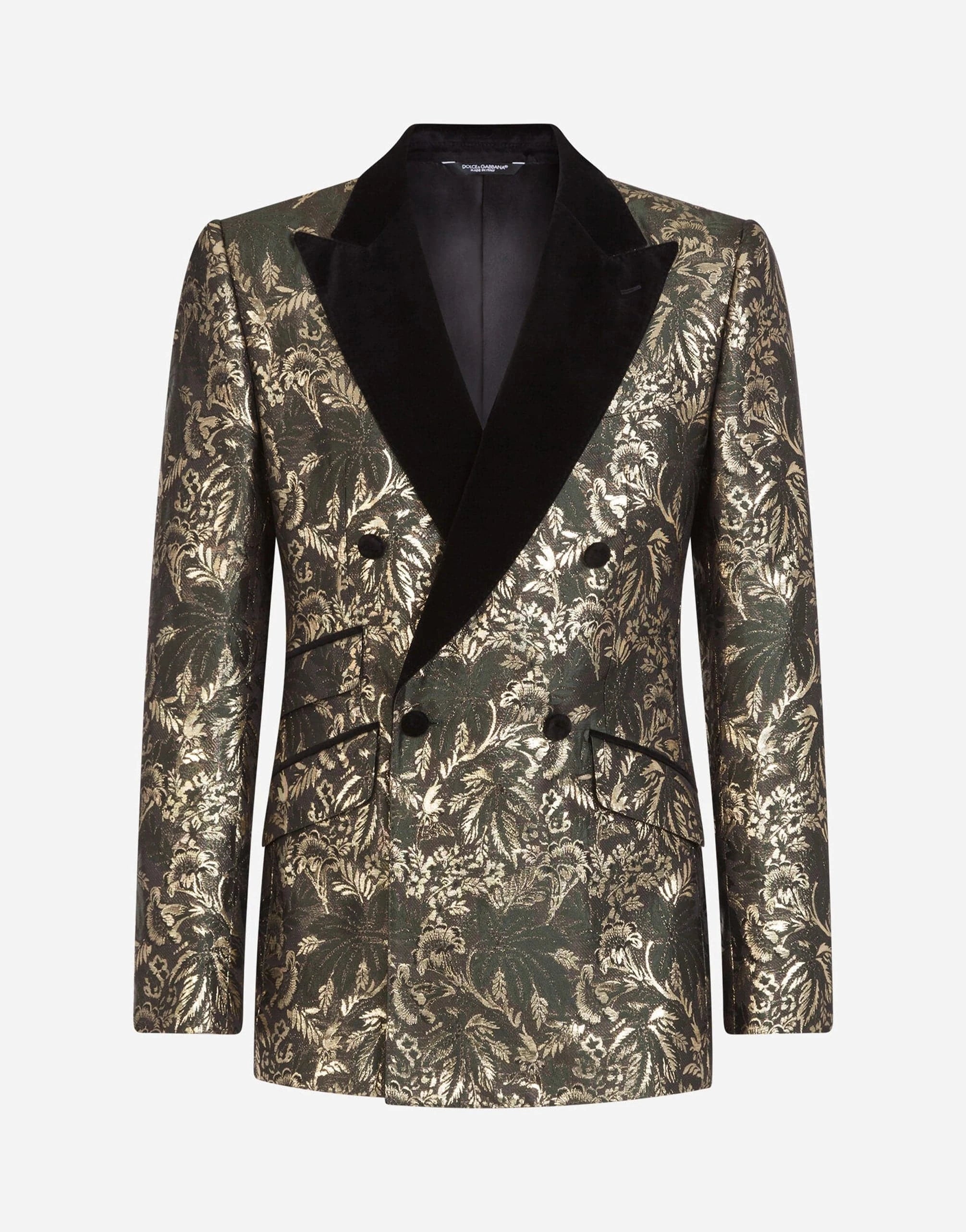 Dolce & Gabbana Lamé Jacquard Double-Breasted Tuxedo Suit