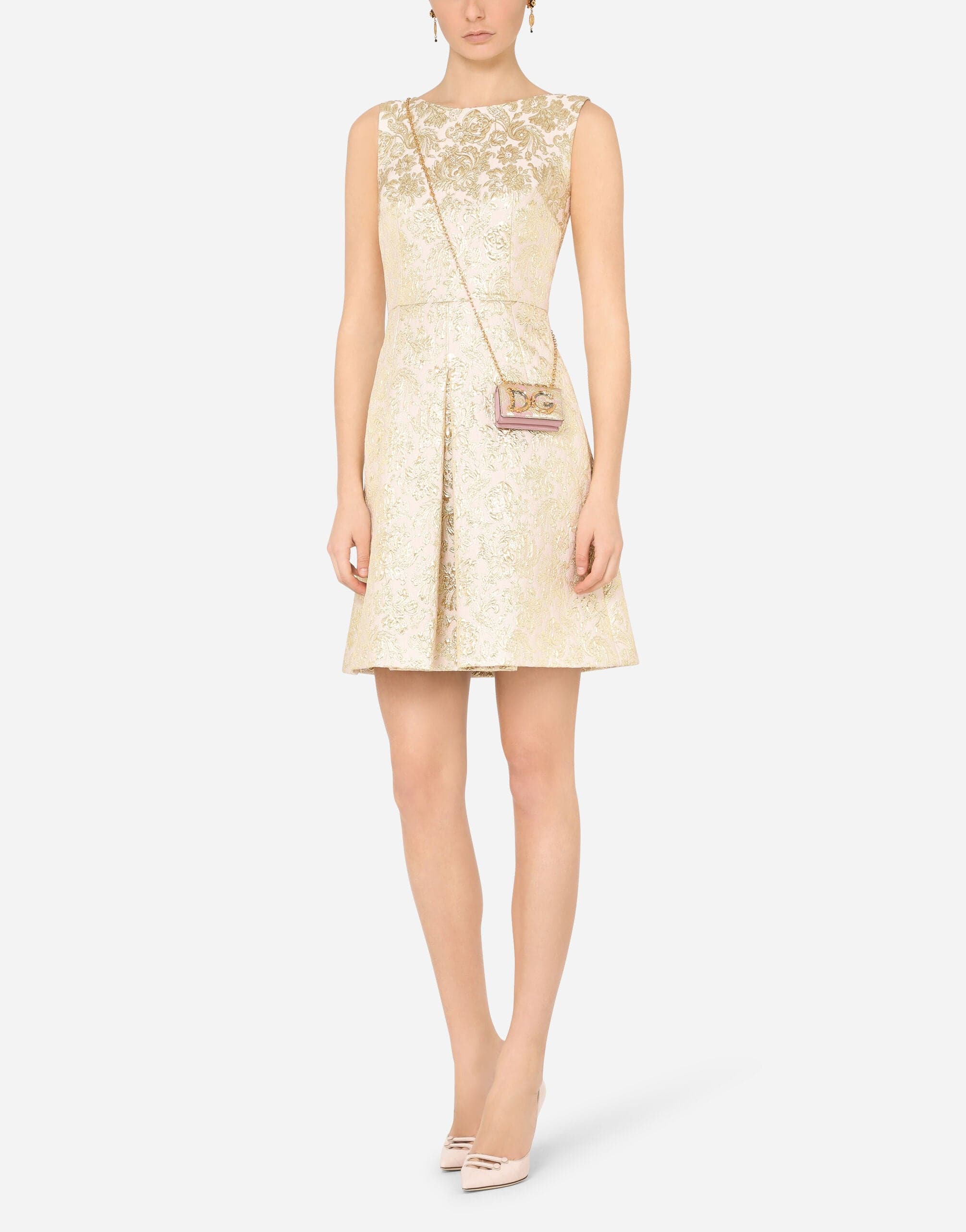 Dolce & Gabbana Lamé Jacquard Minidress