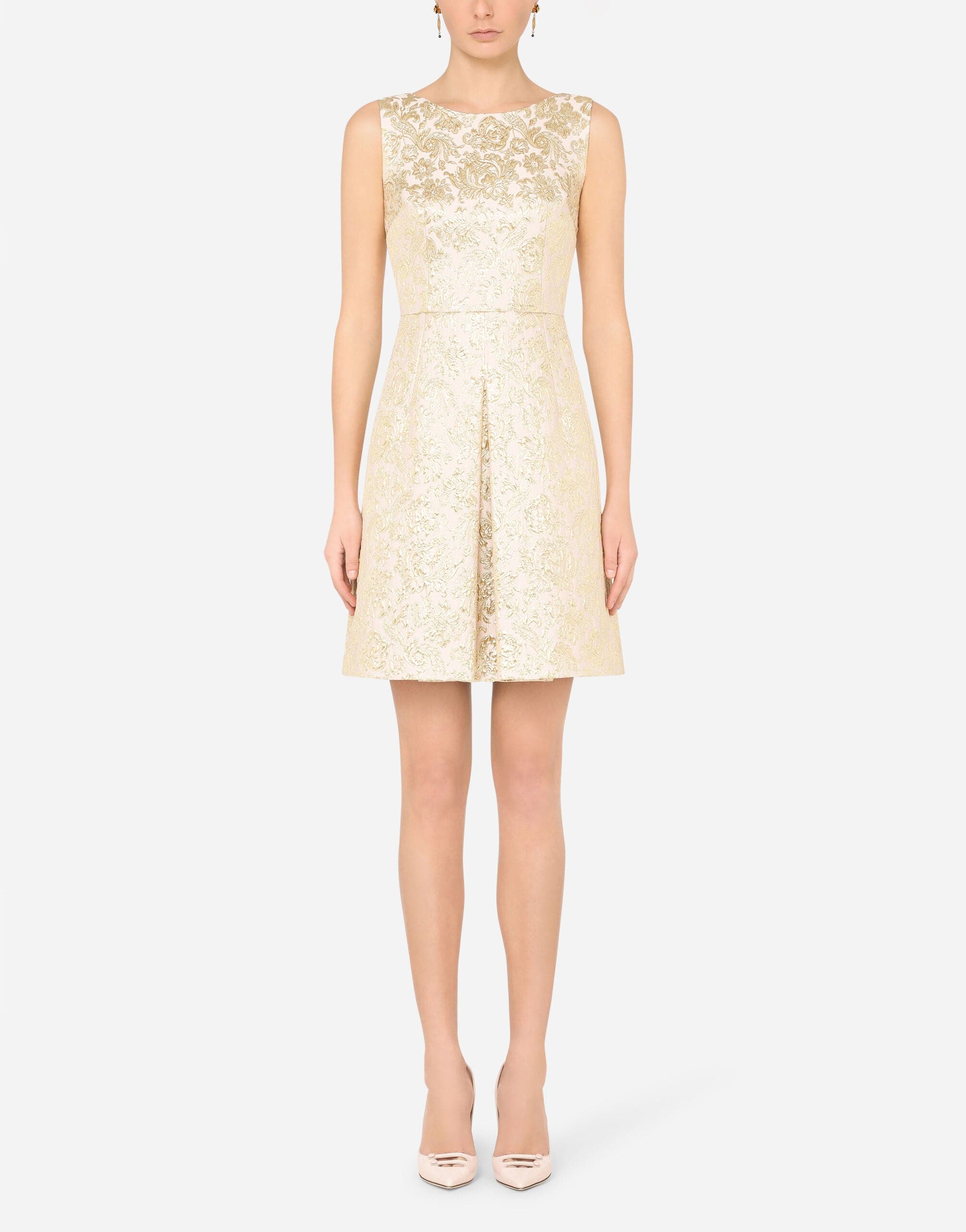 Dolce & Gabbana Lamé Jacquard Minidress