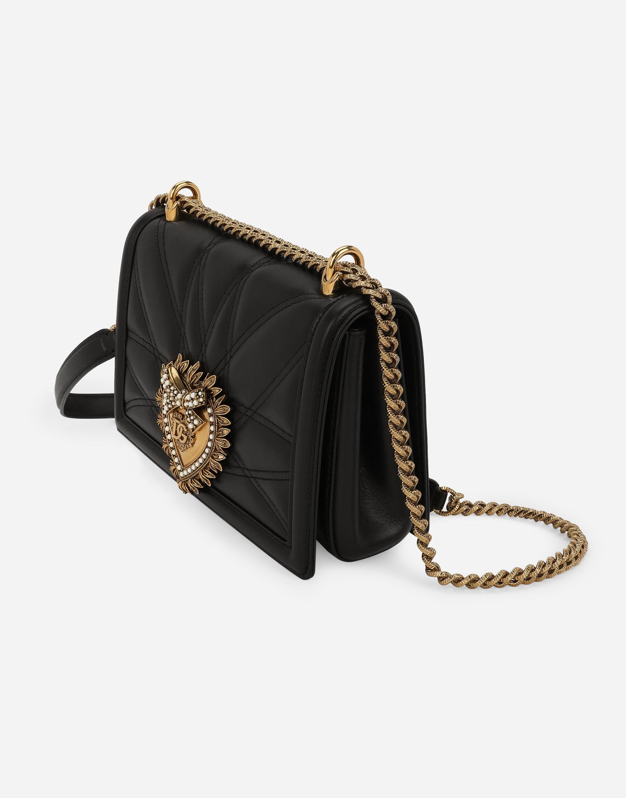 Dolce & Gabbana Large Devotion Quilted Crossbody Bag