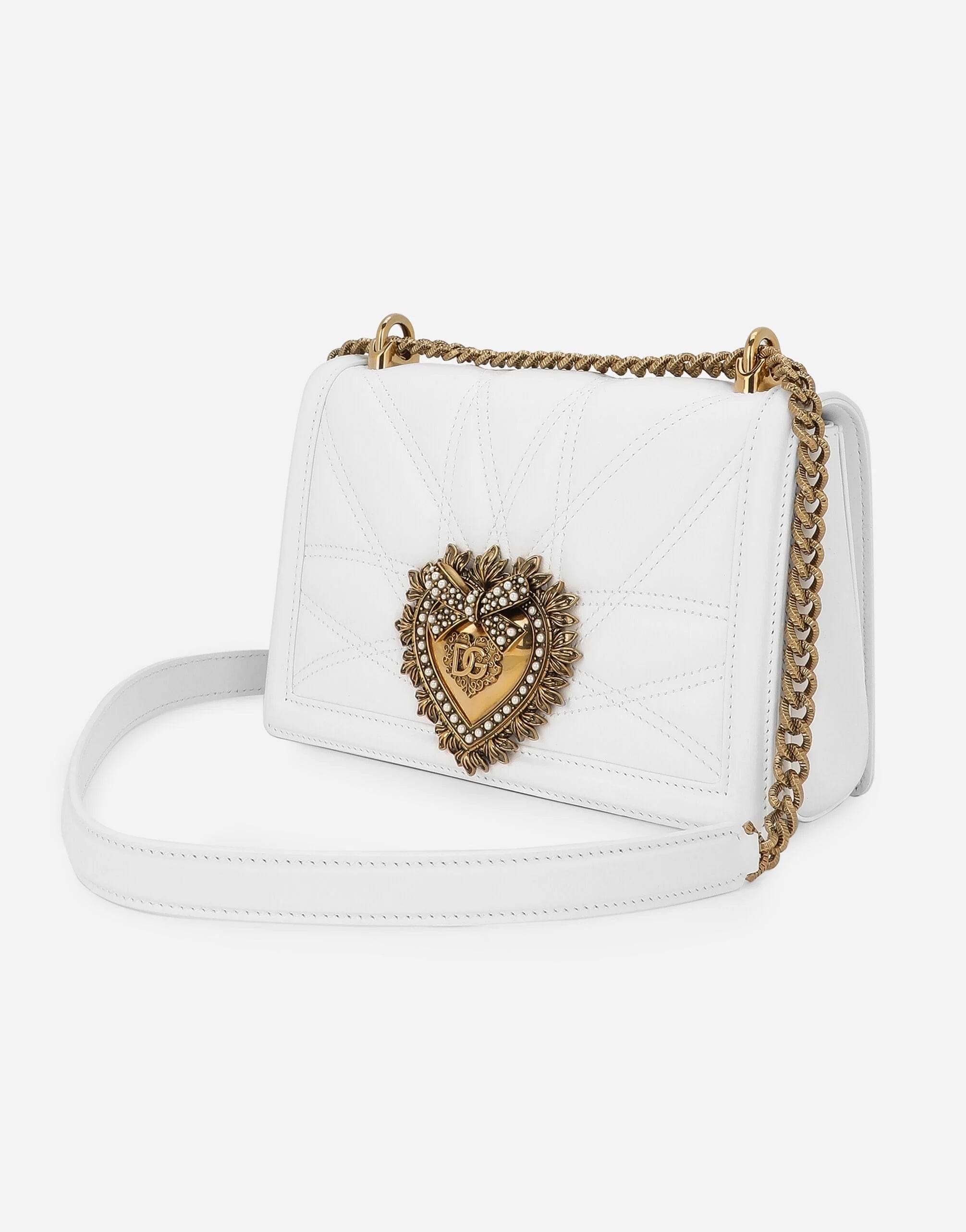 Dolce & Gabbana Large Devotion Quilted Crossbody Bag